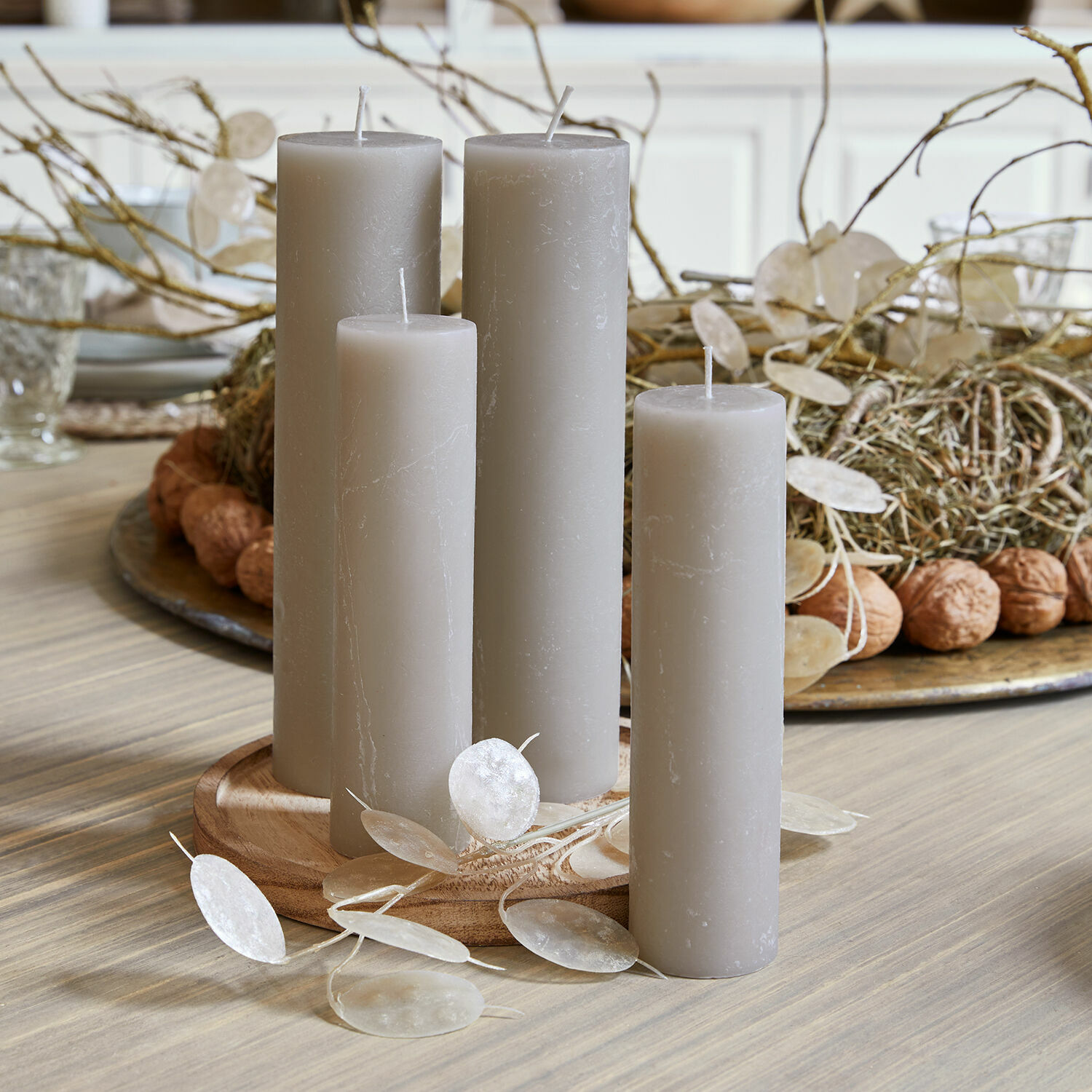 Kaars set van 4 Avinal