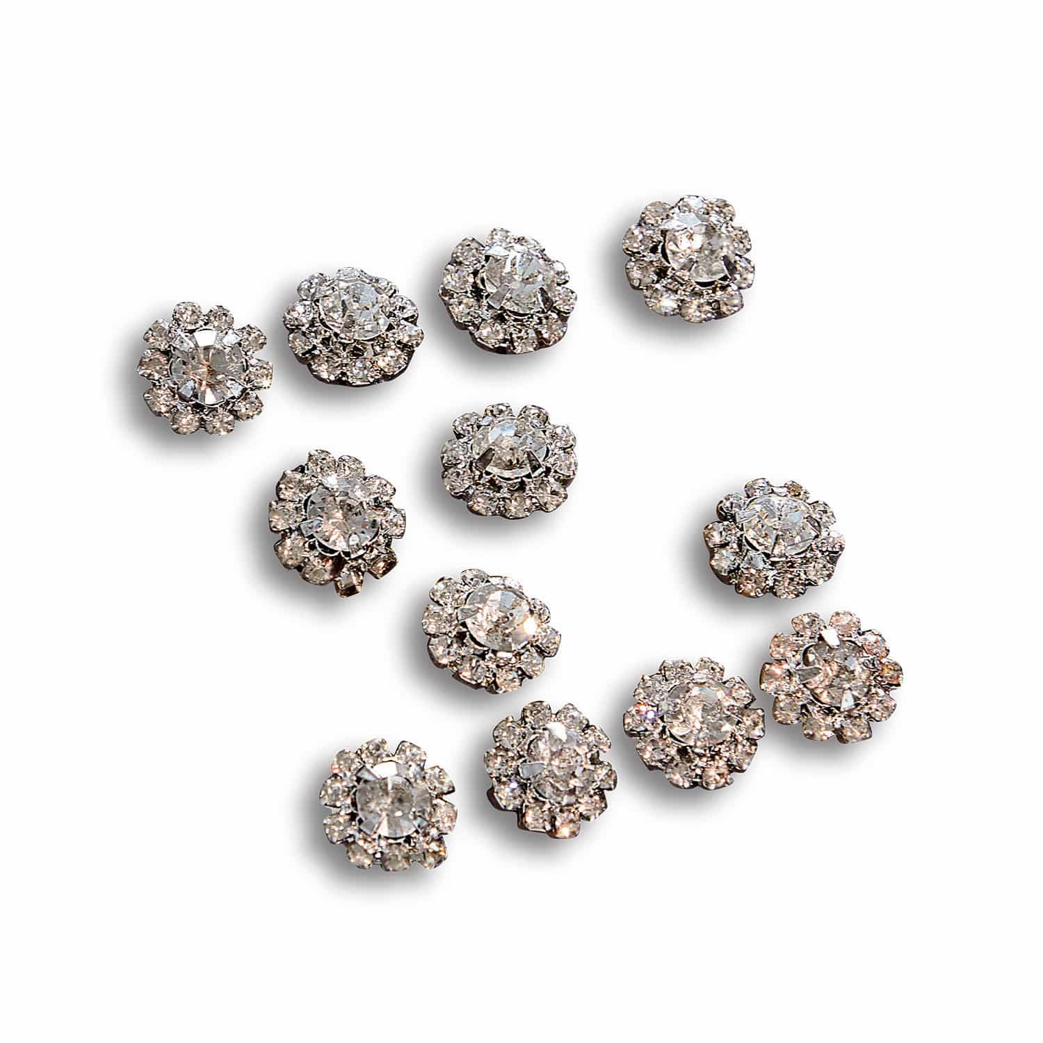 Lot de 12 broches de décoration Roses