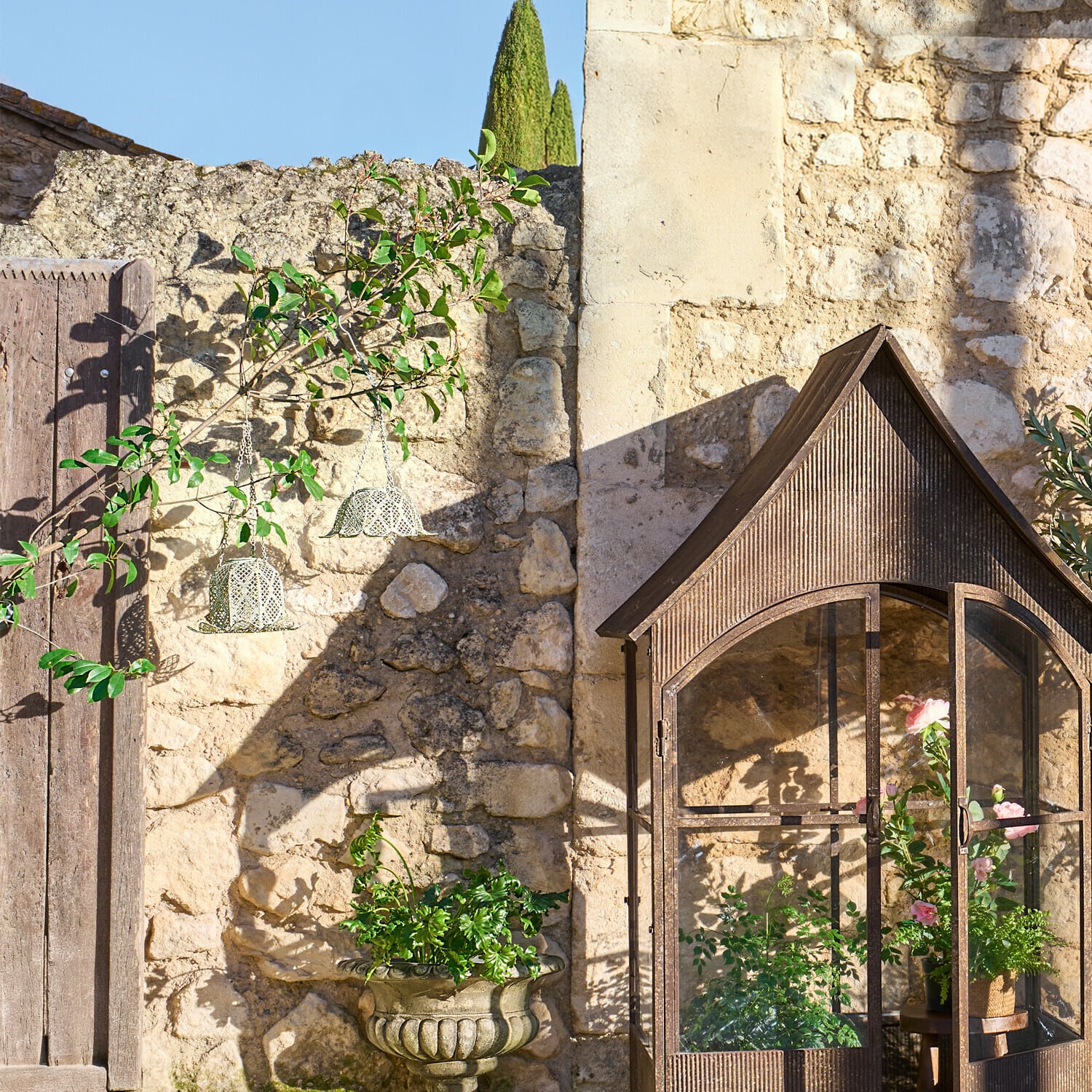 Hanglantaarn op zonne-energie set van 2 Zuleya