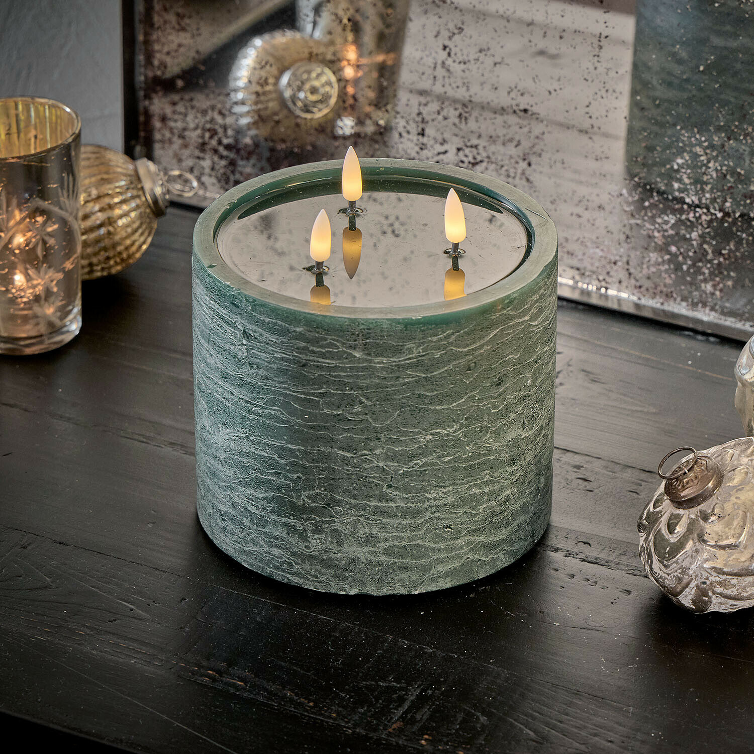 Bougie cylindrique à LED Solería