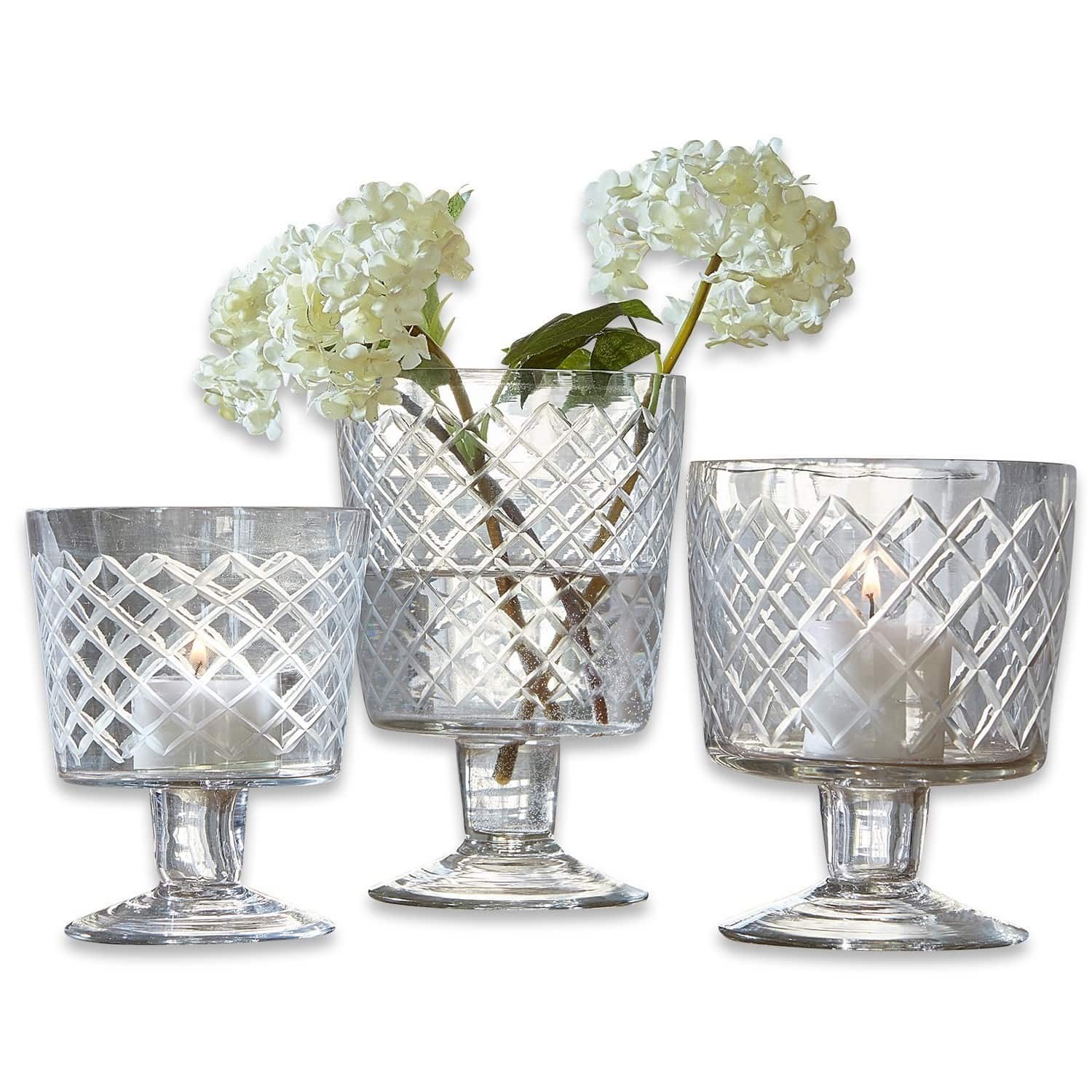 Lot de 3 vases Léogeats