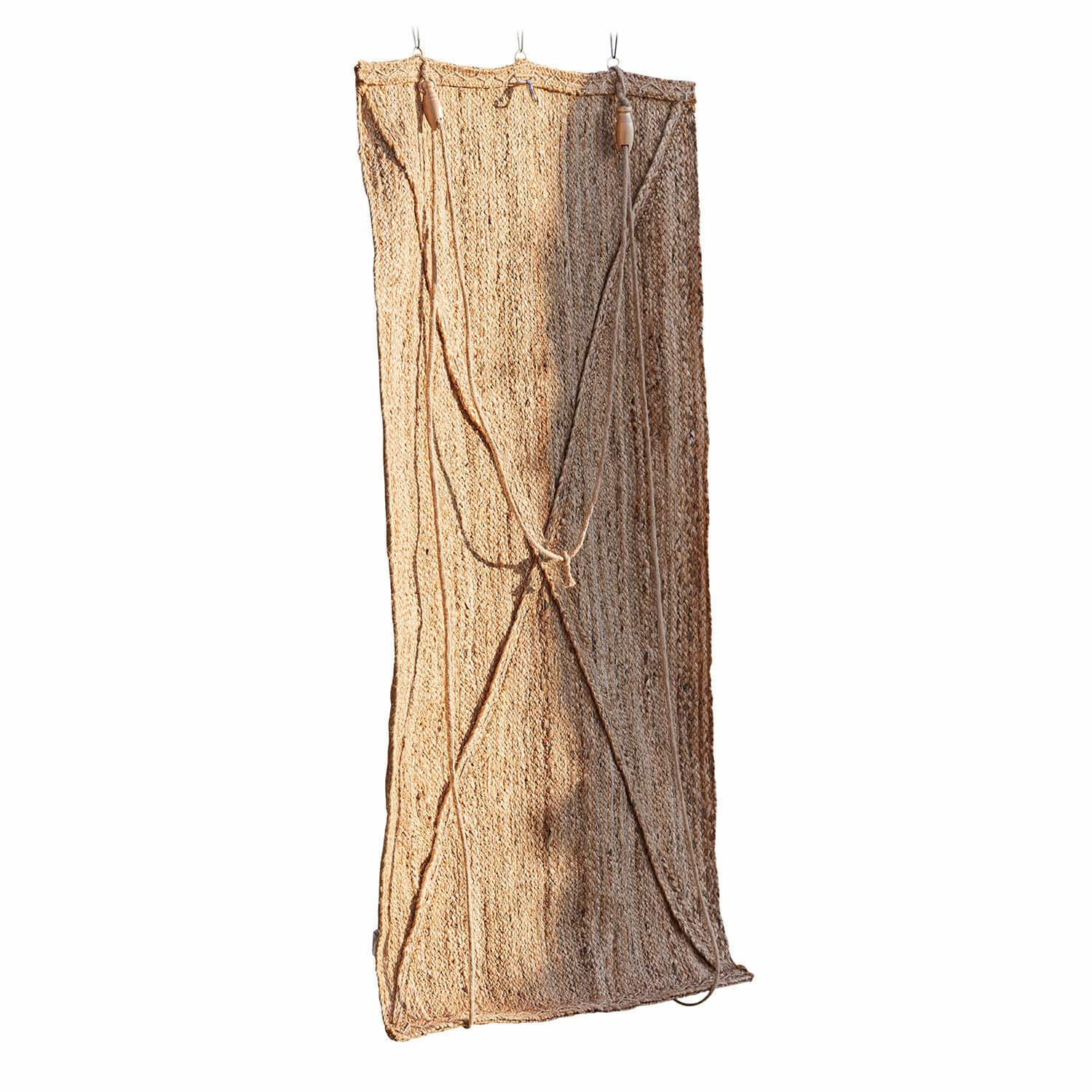 Store Georgia Tapis tissé naturel en jute beige, décoration intérieure écologique et tendance