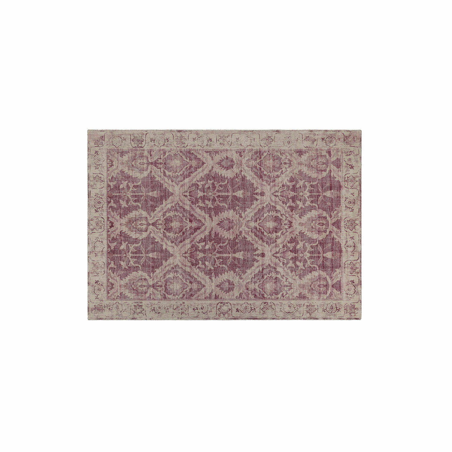 Tapis Mirellis Tapis à motif oriental rose et beige, tissu doux, décoration intérieure élégante