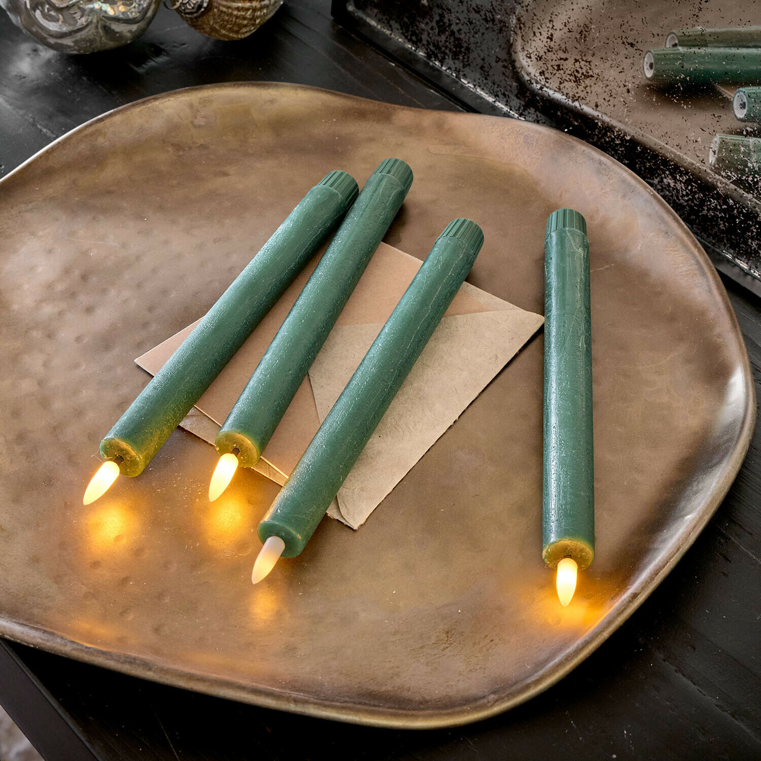 Ledstaafkaars set van 4 Eldsora Ledstaafkaars set van 4 Eldsora