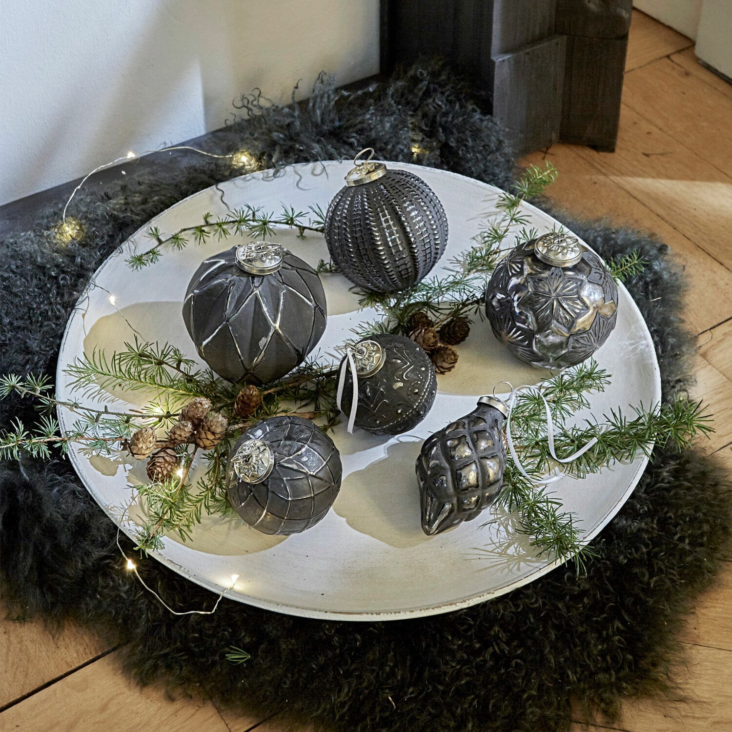 Lot de 6 décorations de Noël Villeurs