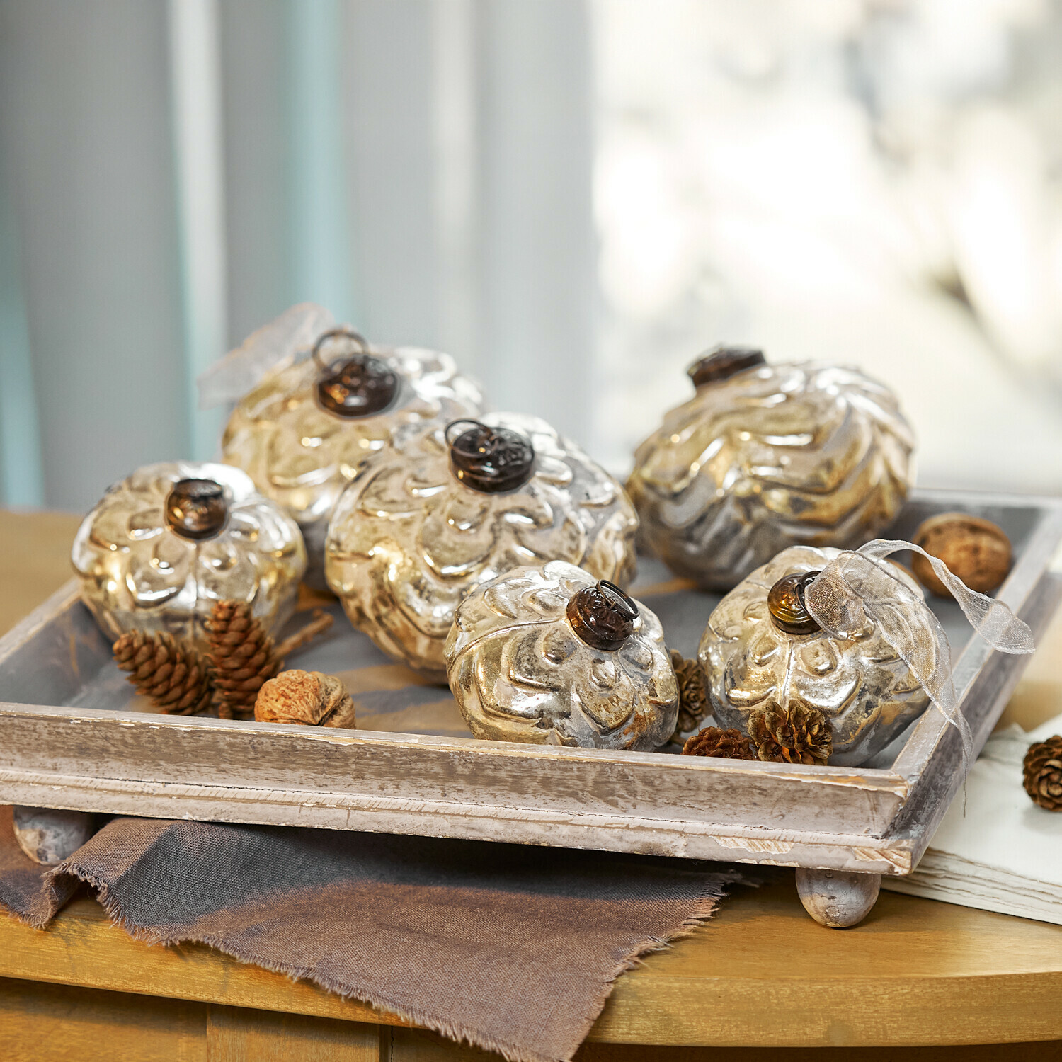 Kerstballen set van 6 Xilianne