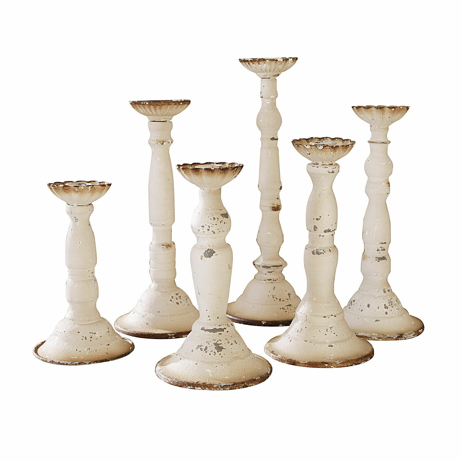 Lot de 6 bougeoirs Rivondelle