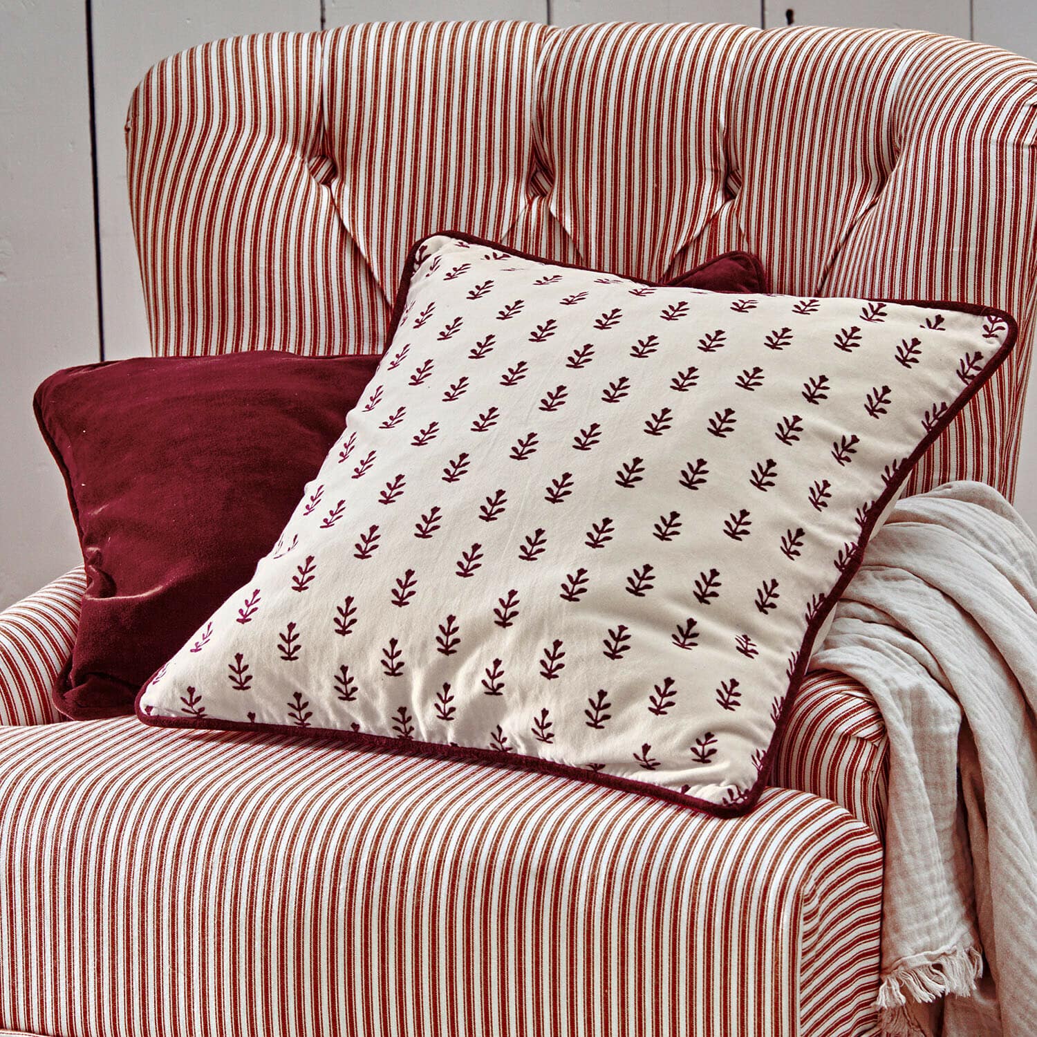 Lot de 2 housses de coussins Eilira