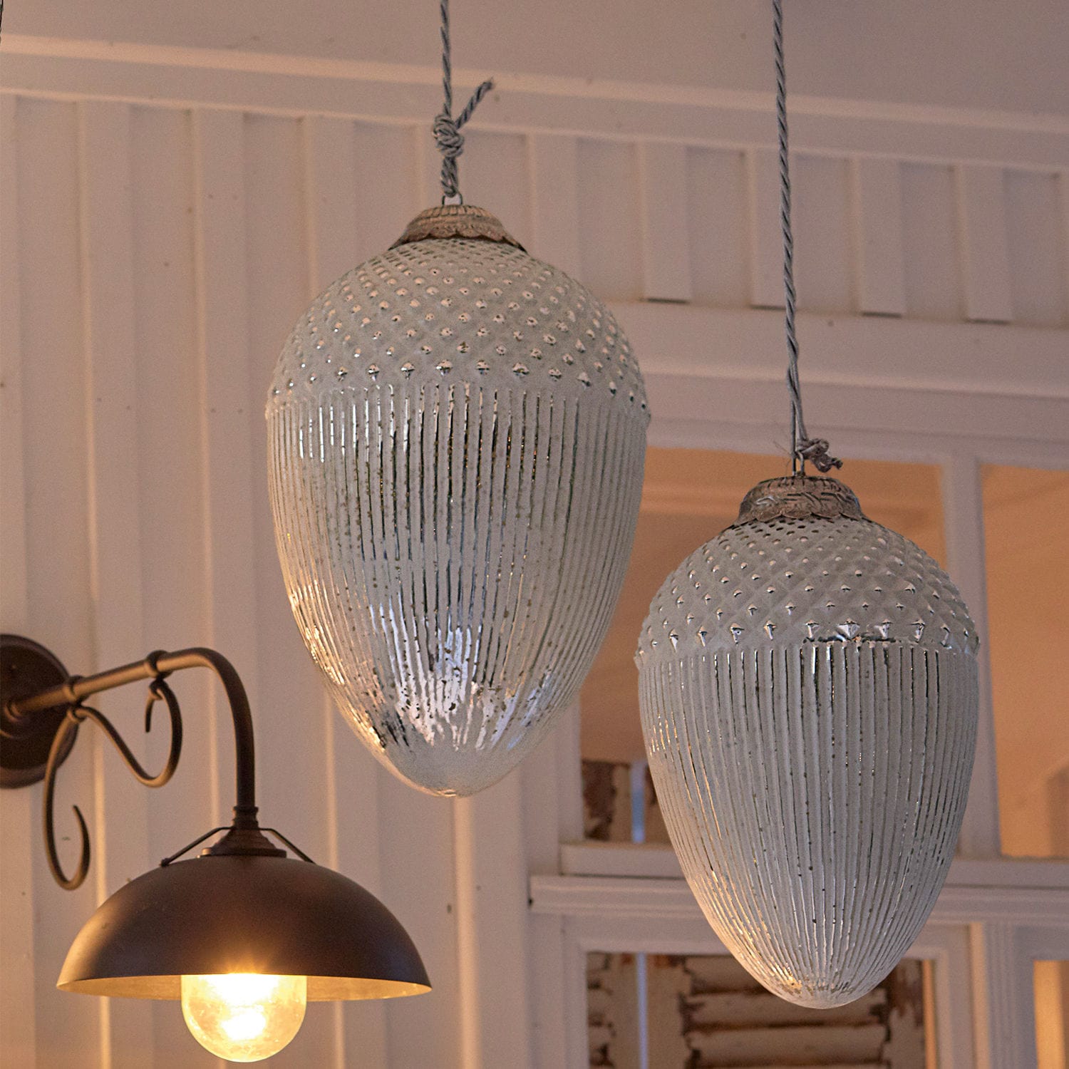 Lot de 2 décorations de Noël Cornailles