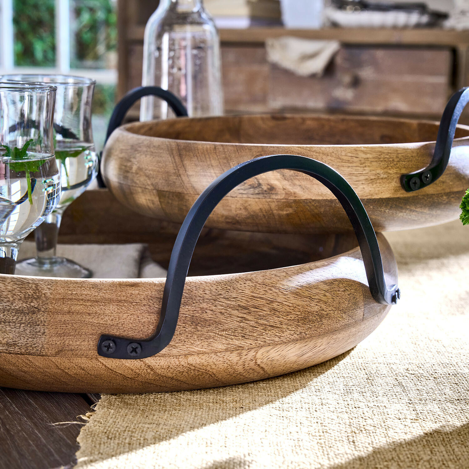 Lot de 2 plateaux Arémont