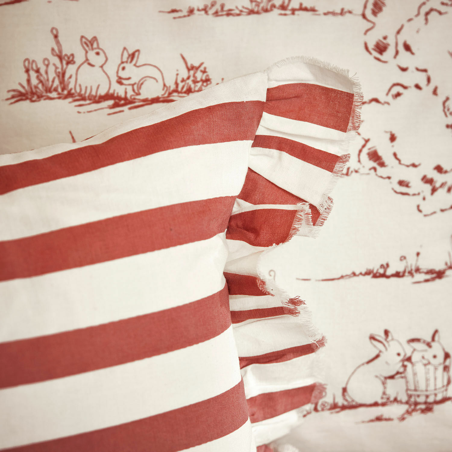 Lot de 2 housses de coussins Fleurine
