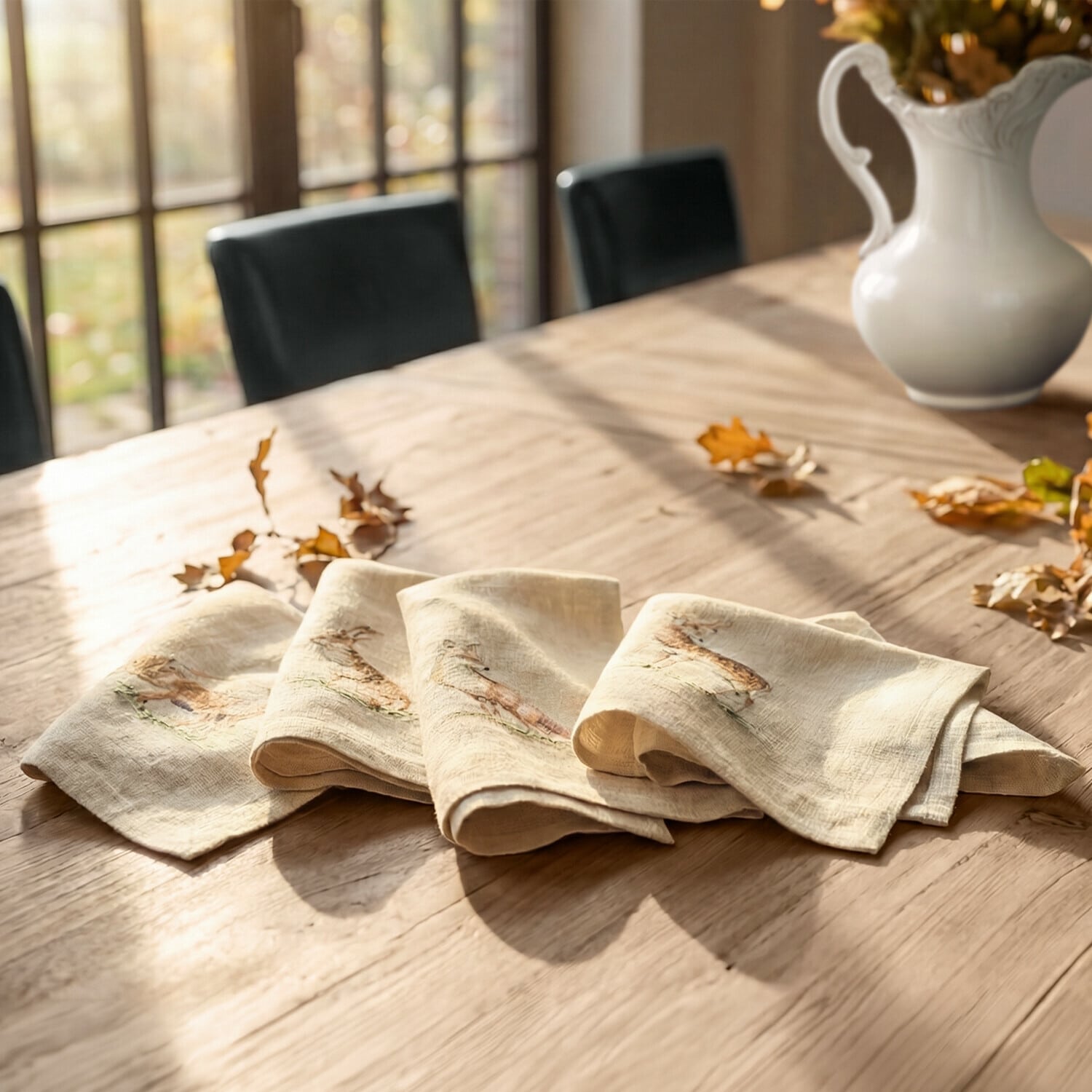 Lot de 4 serviettes de table Doucier