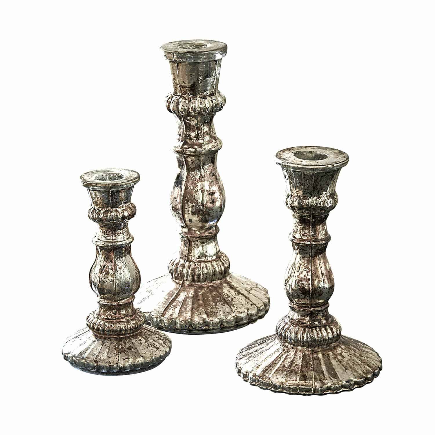 Lot de 3 bougeoirs Favalina