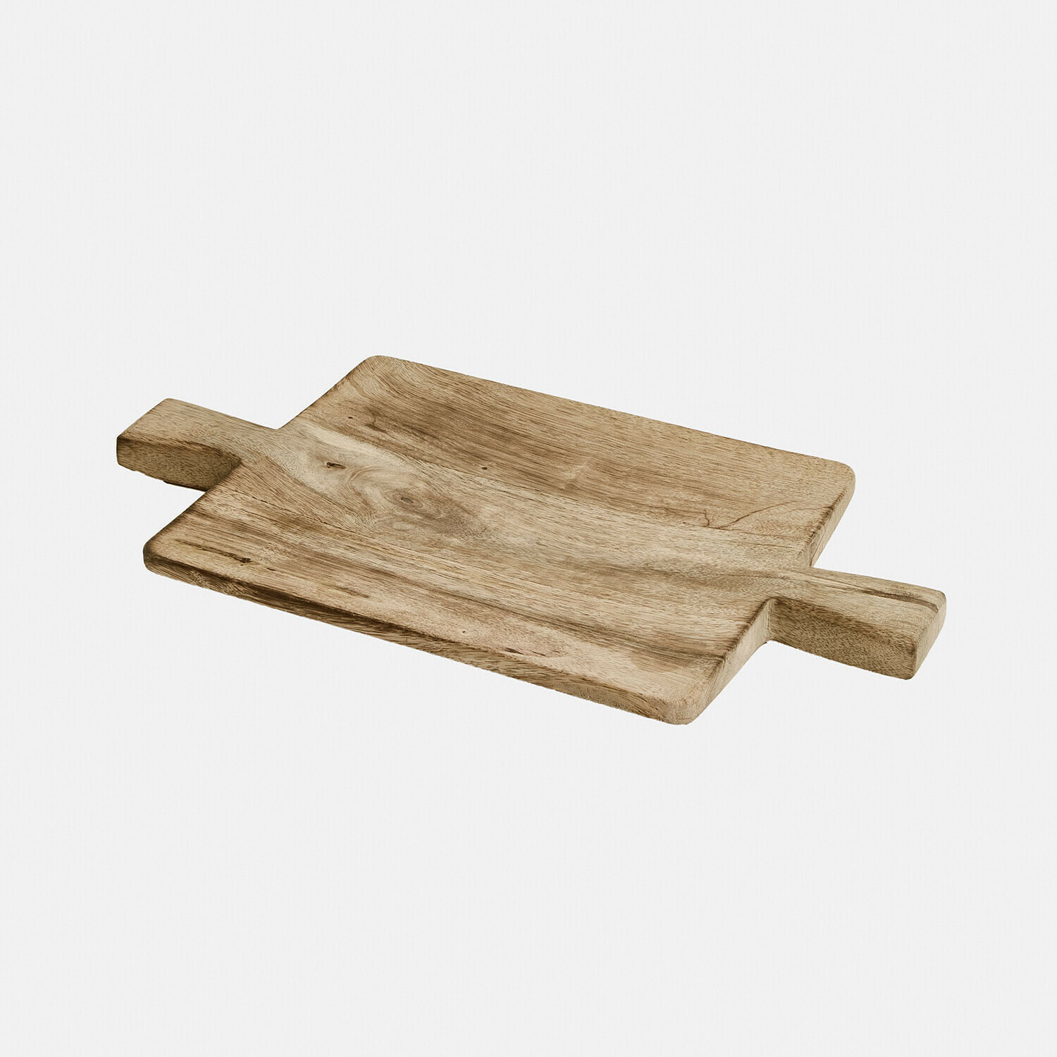 Dienblad Vinoros Snijplank van natuurlijk mangohout met handvatten aan beide zijden