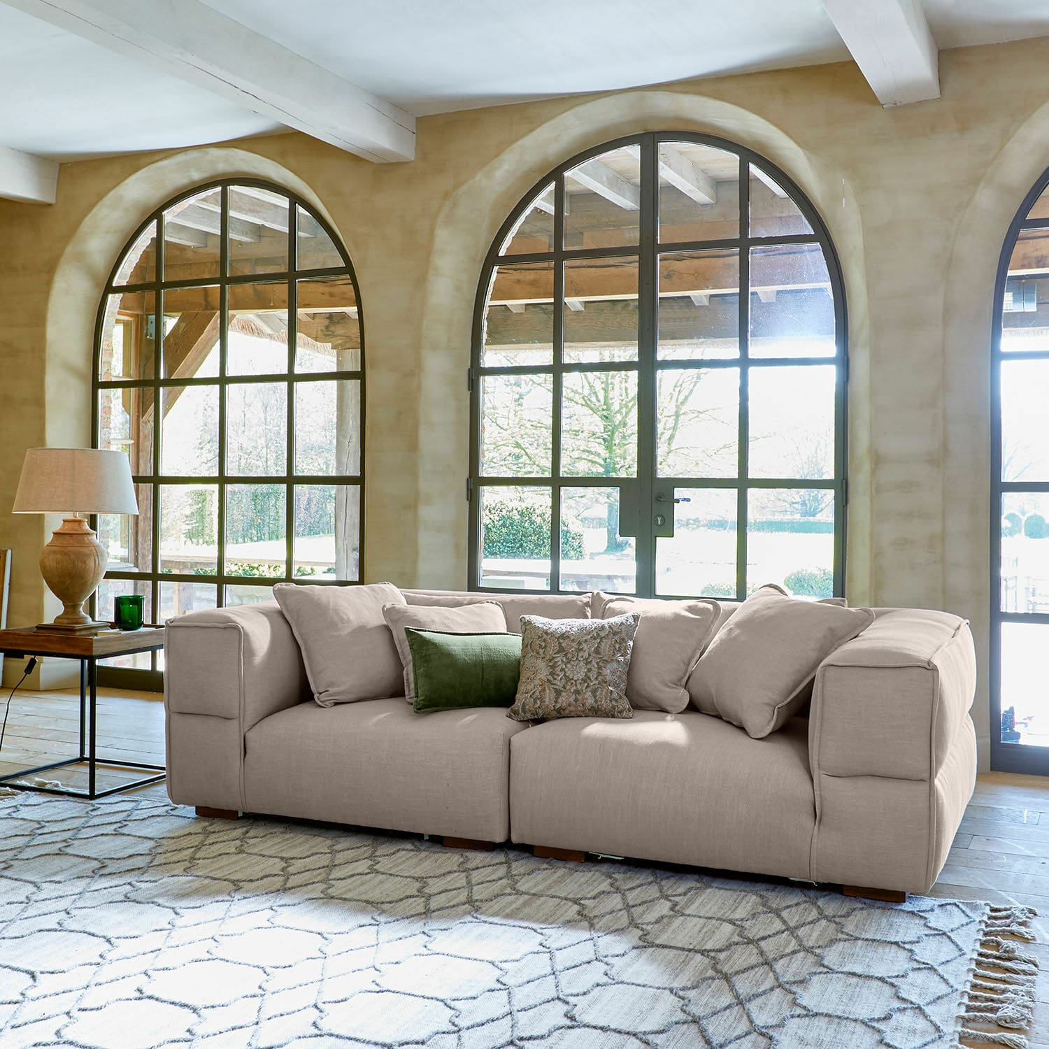 Lot de 2 housses de coussins Plainemont