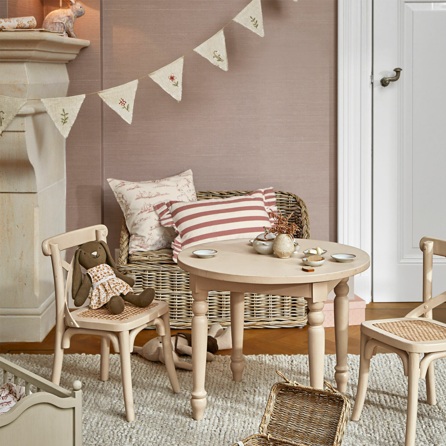Lot de 2 housses de coussins Fleurine