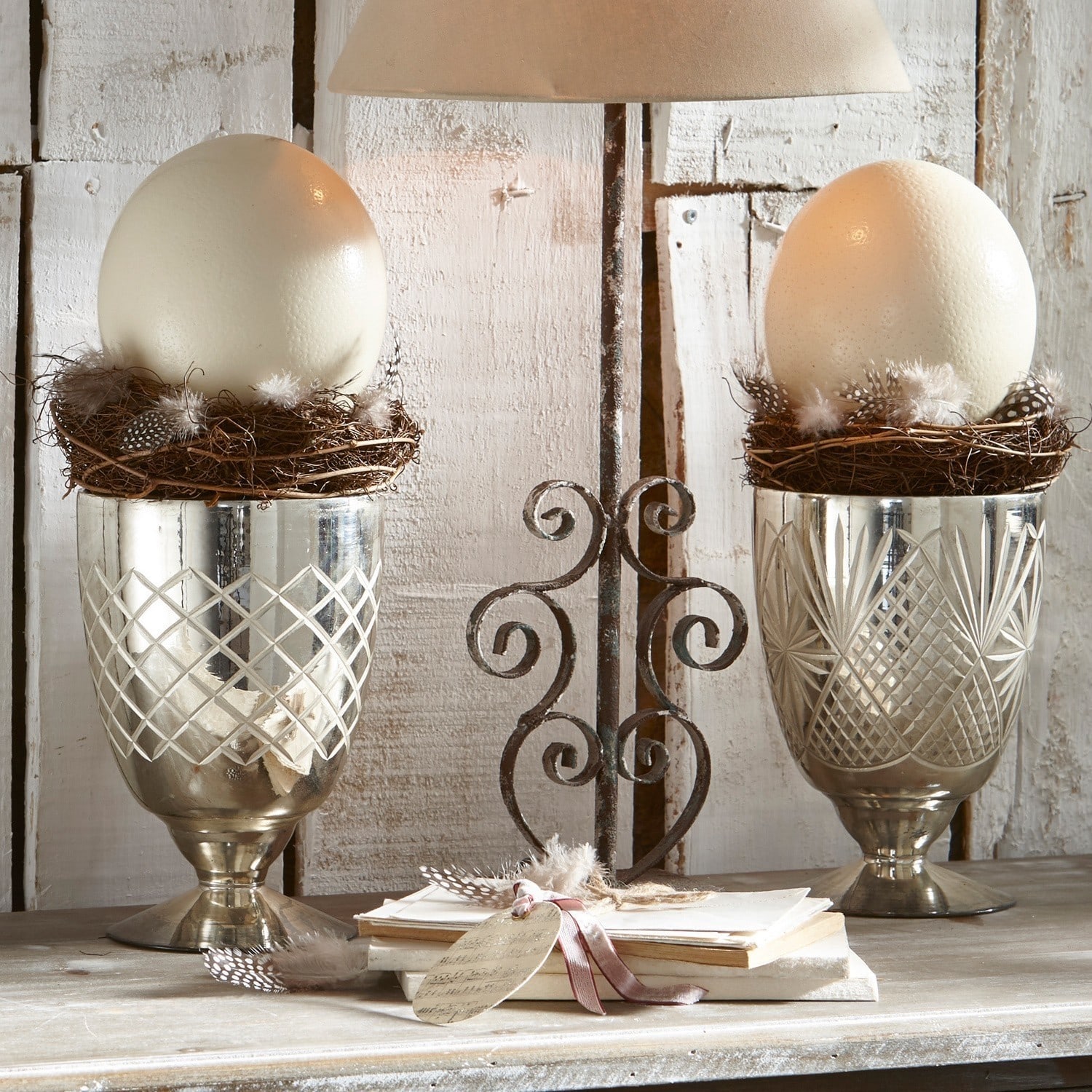 Struisvogelei, set van 2 Égon