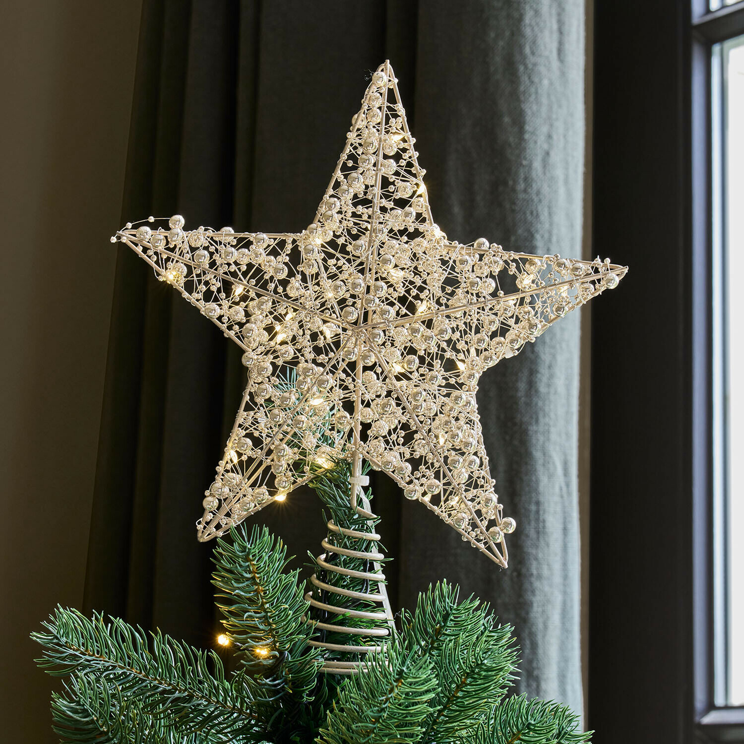 Kerstboompiek met leds Seraphele