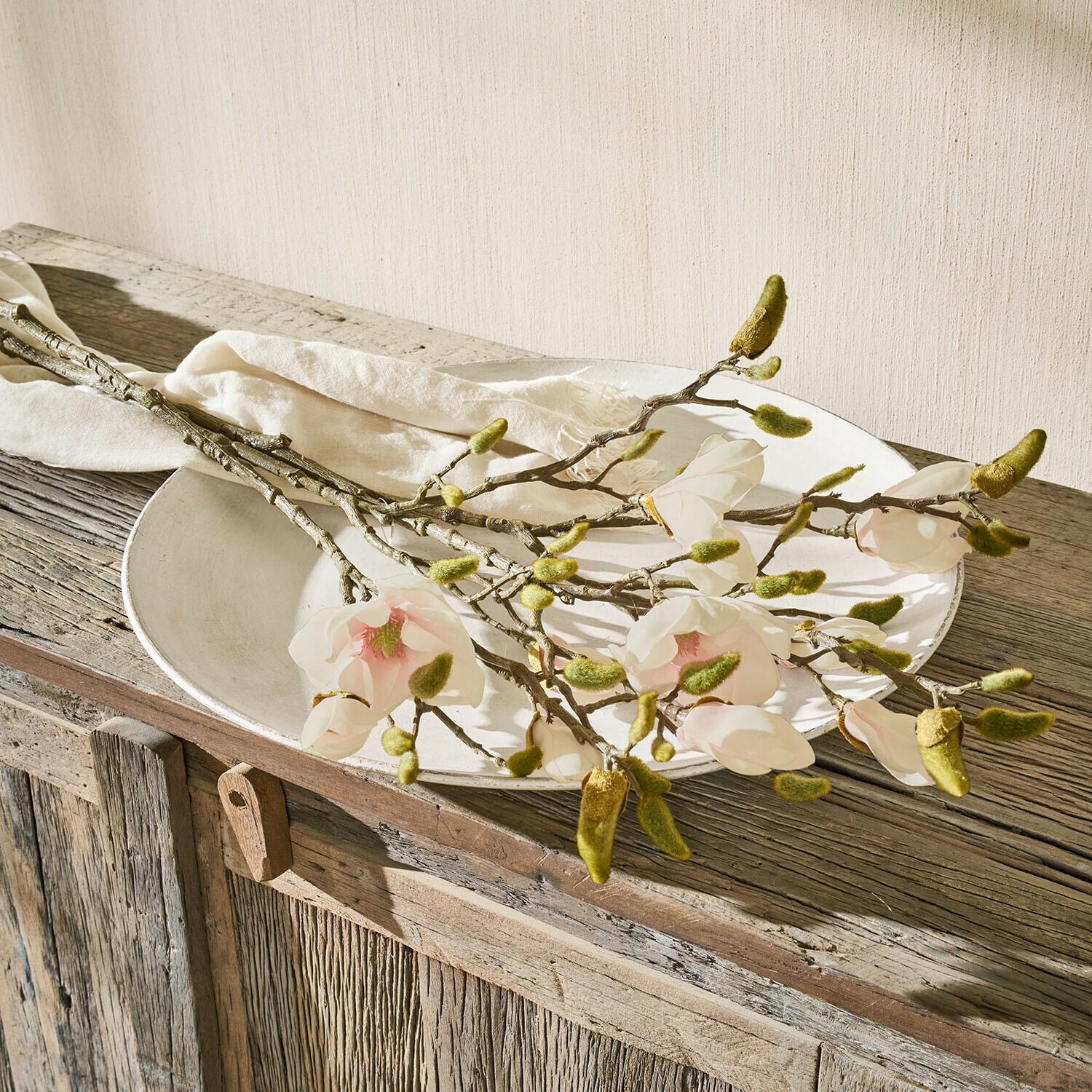 Lot de 2 fleurs décoratives Aurélines