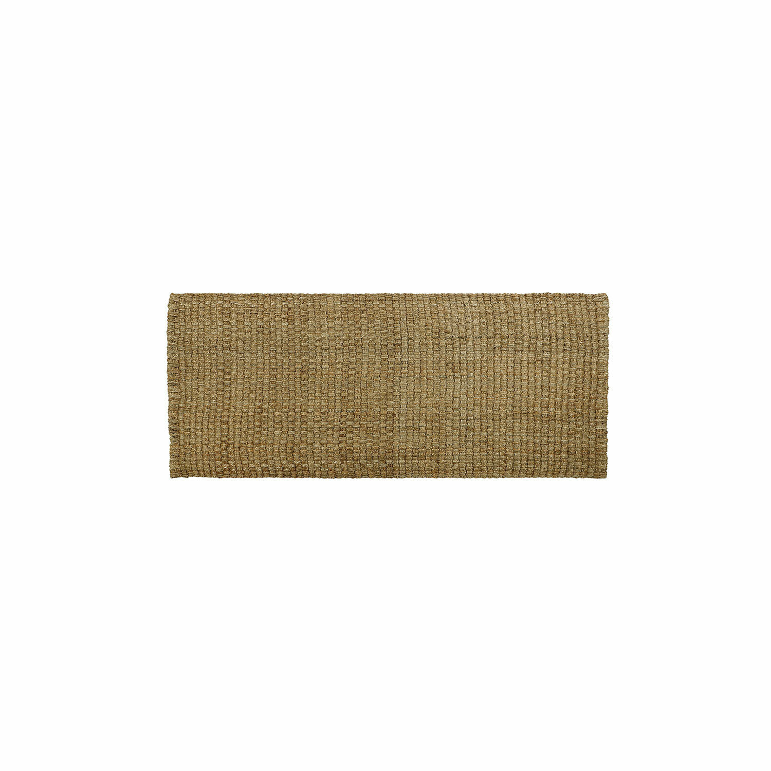 Tapis Daoukro Tapis rectangulaire en jute naturelle beige, parfait pour l'intérieur et la terrasse