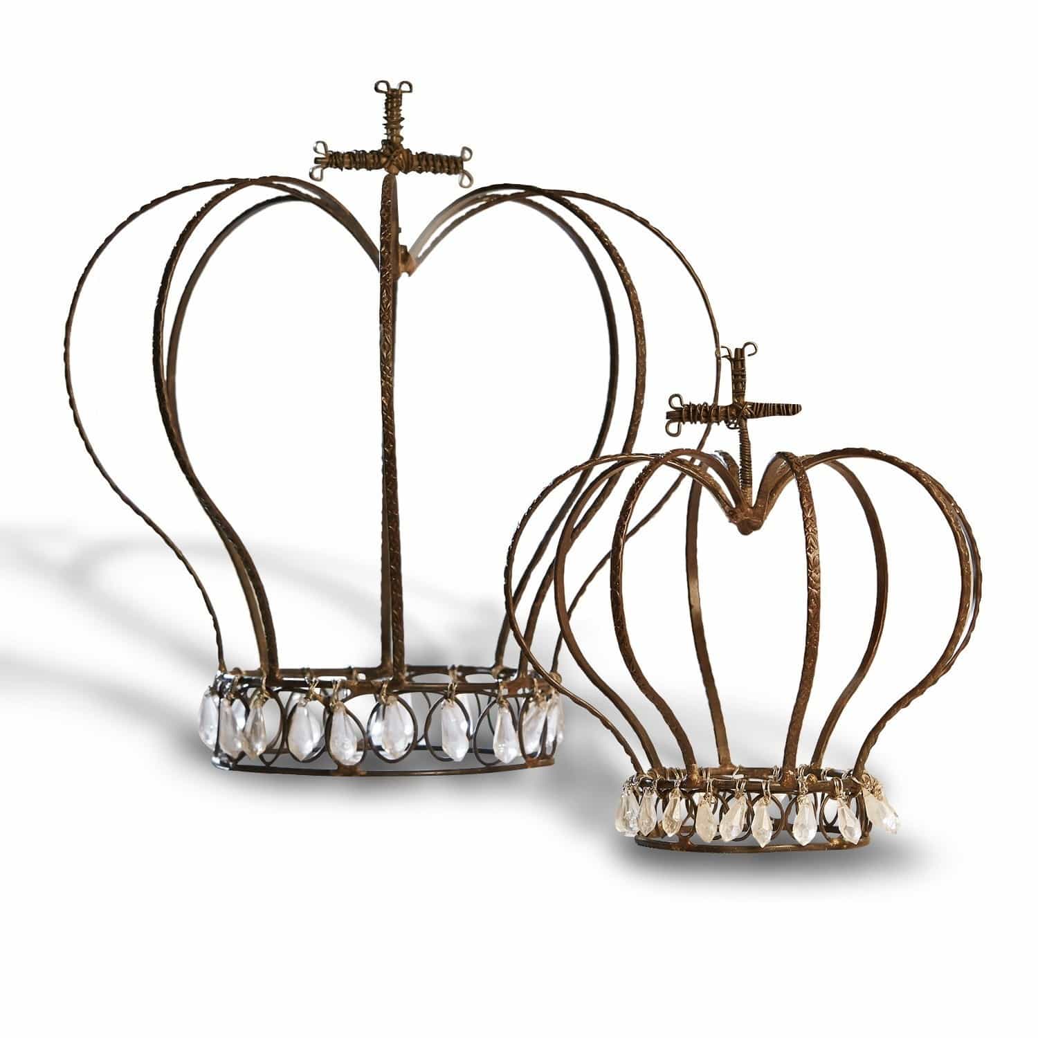 Lot de 2 décorations couronne Burford