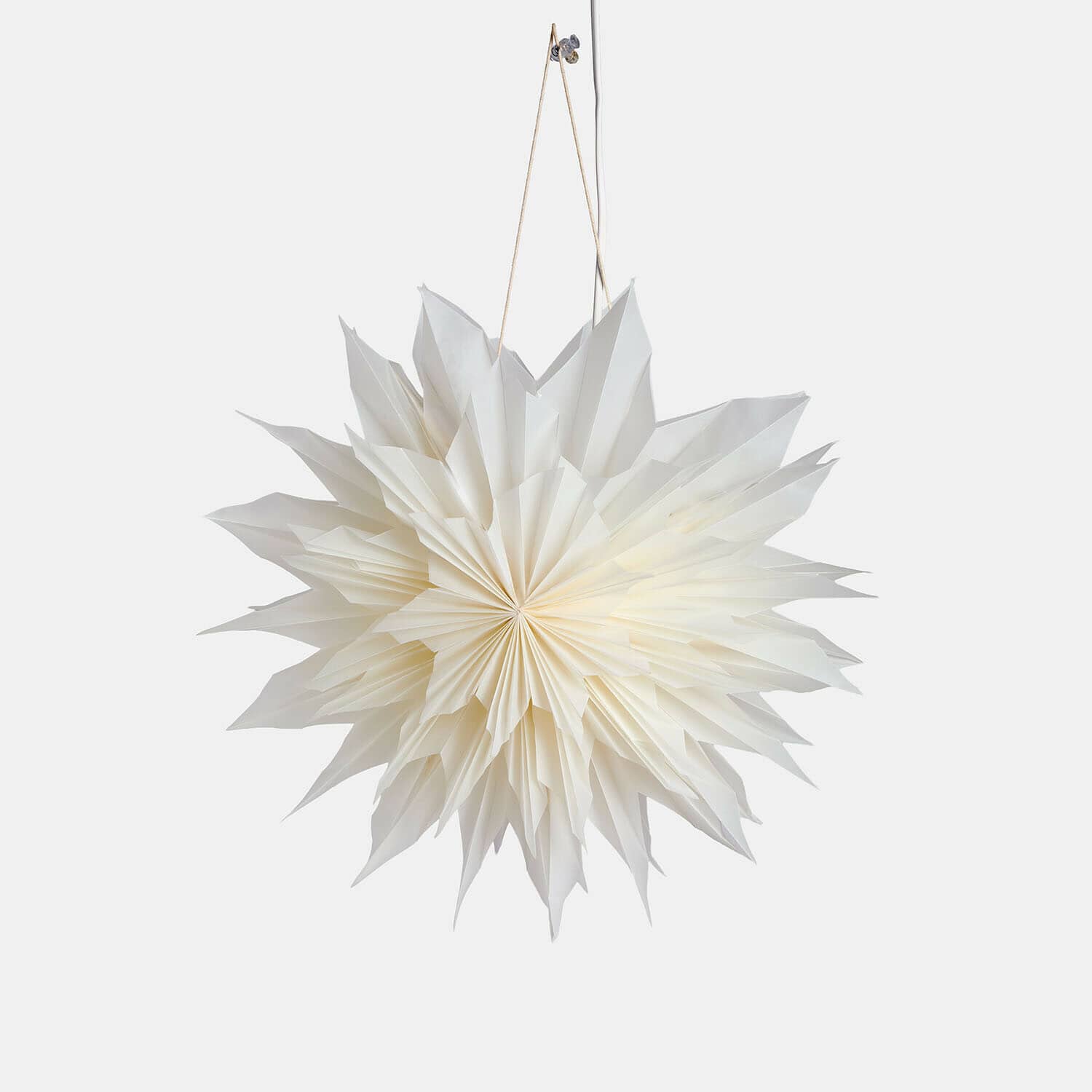 Papieren ster met verlichting Ylmera