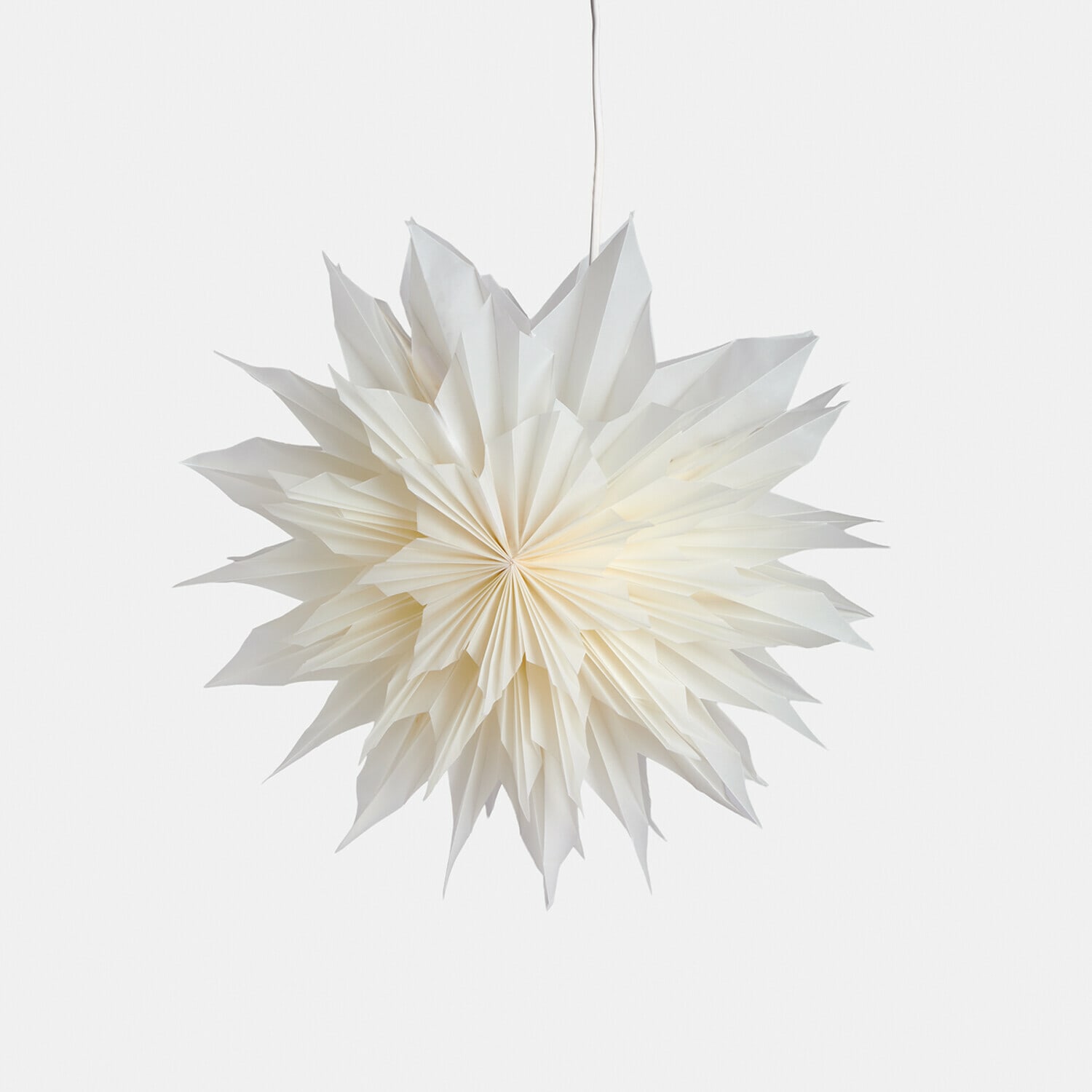 Papieren ster met verlichting Ylmera
