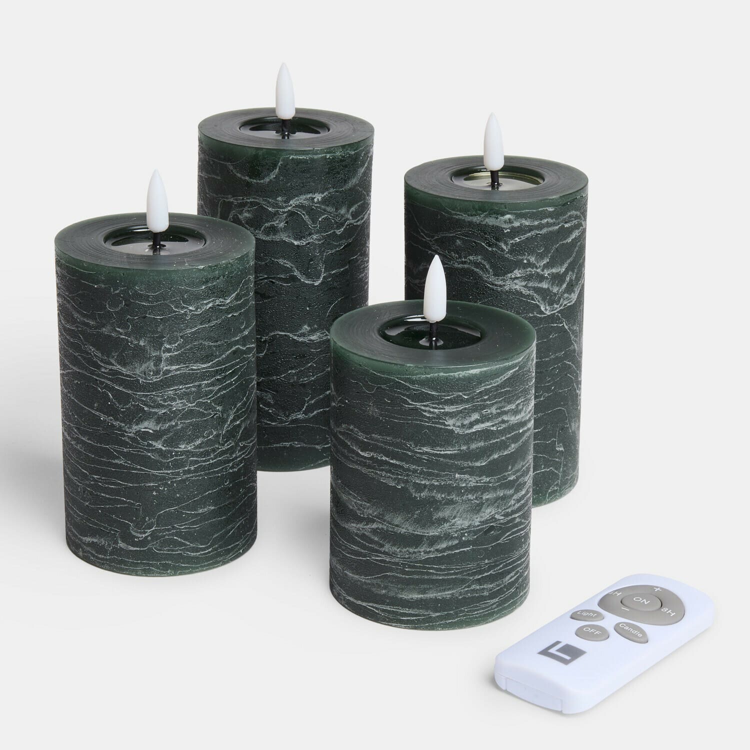 Lot de 4 bougies cylindriques à LED Ljusvik Lot de 4 bougies cylindriques à LED Ljusvik