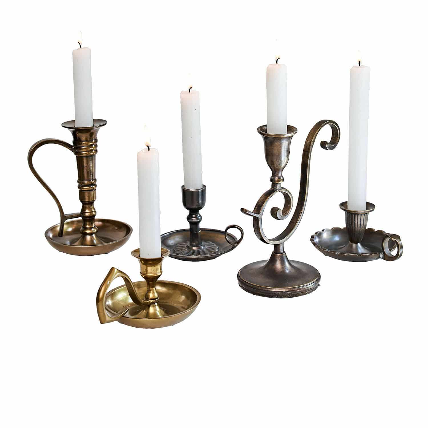 Lot de 5 bougeoirs Vandermere