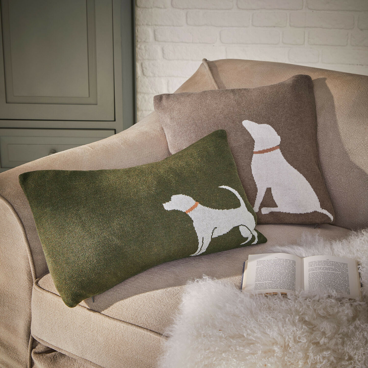 Lot de 2 housses de coussin Olyden