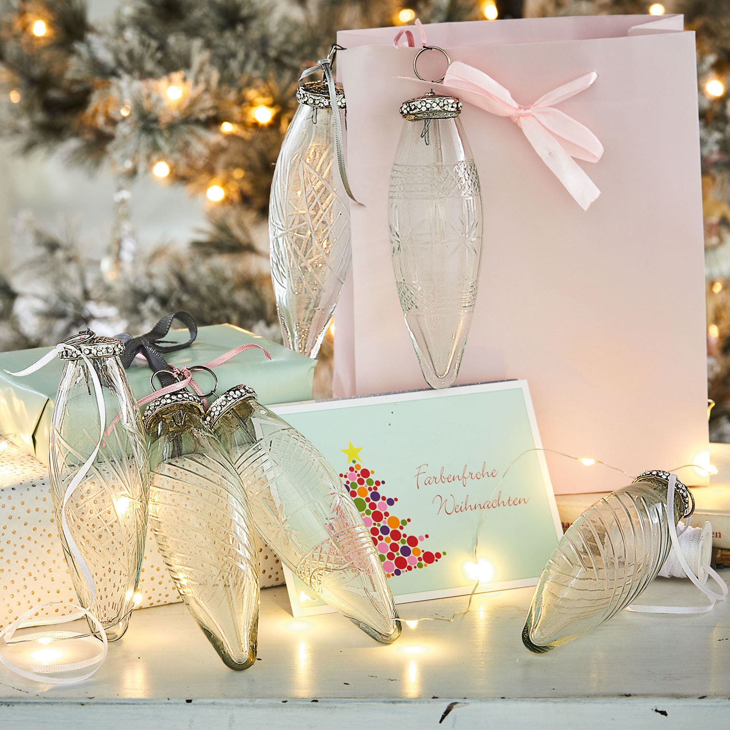 Lot de 6 décorations de Noël Loulay