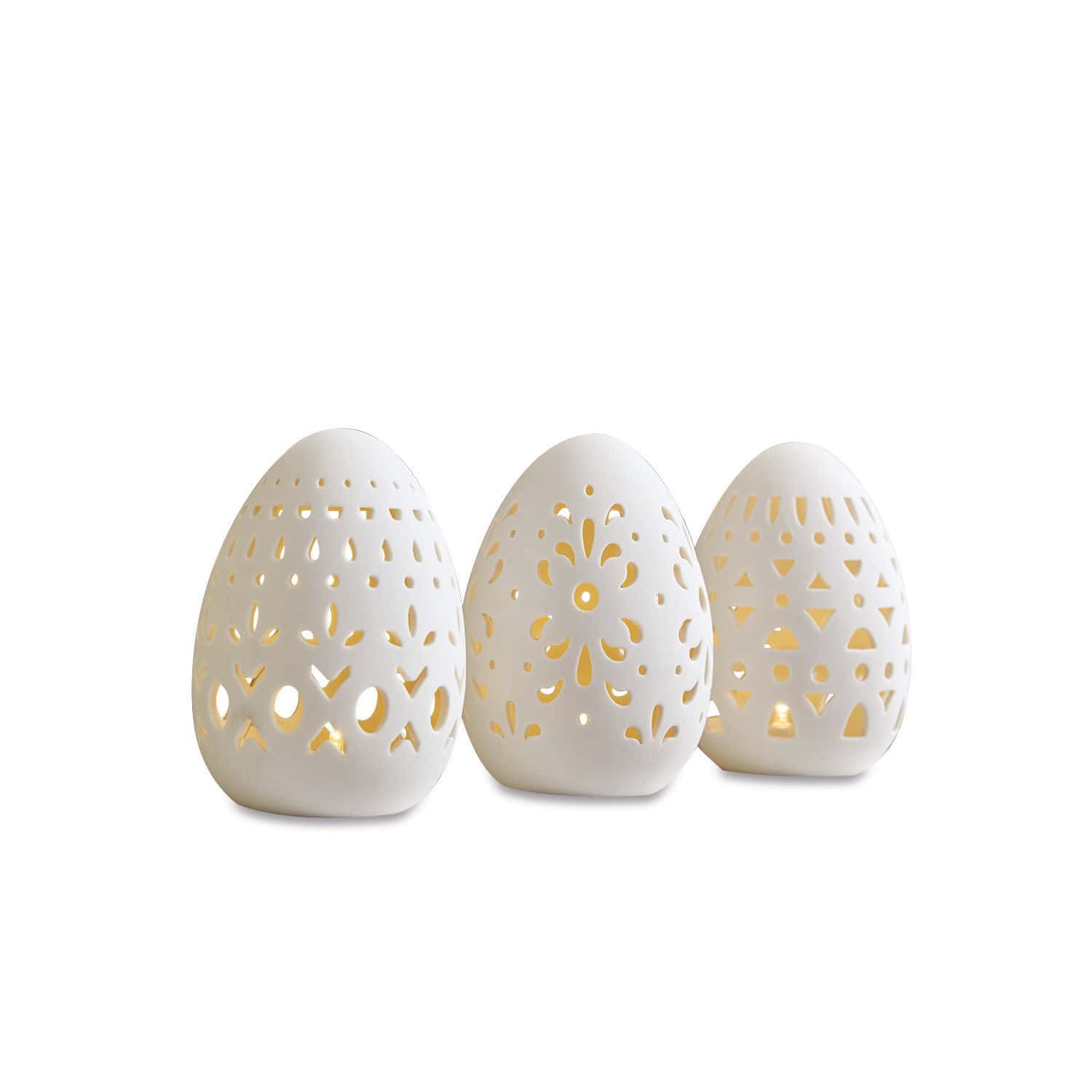 Lot de 3 œufs de Pâques Mouna