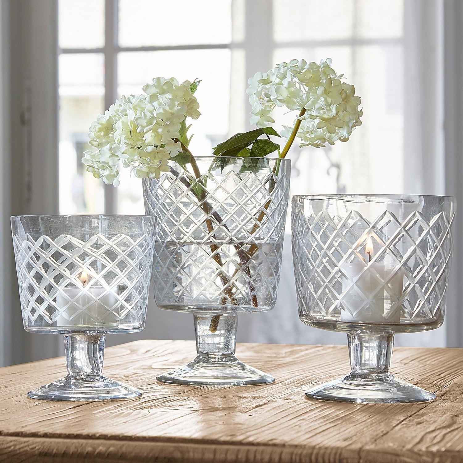 Lot de 3 vases Léogeats