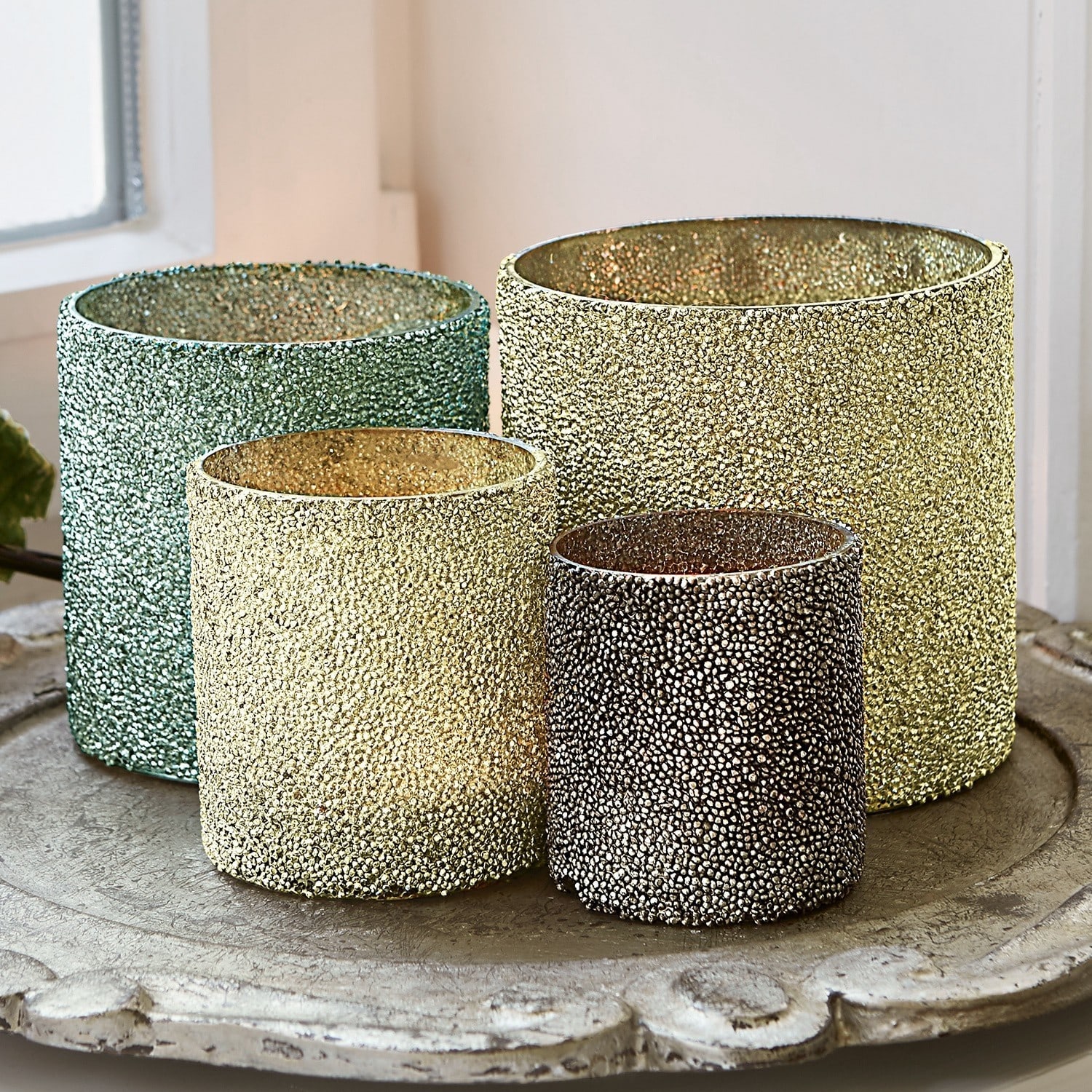 Windlicht set van 4 Colette