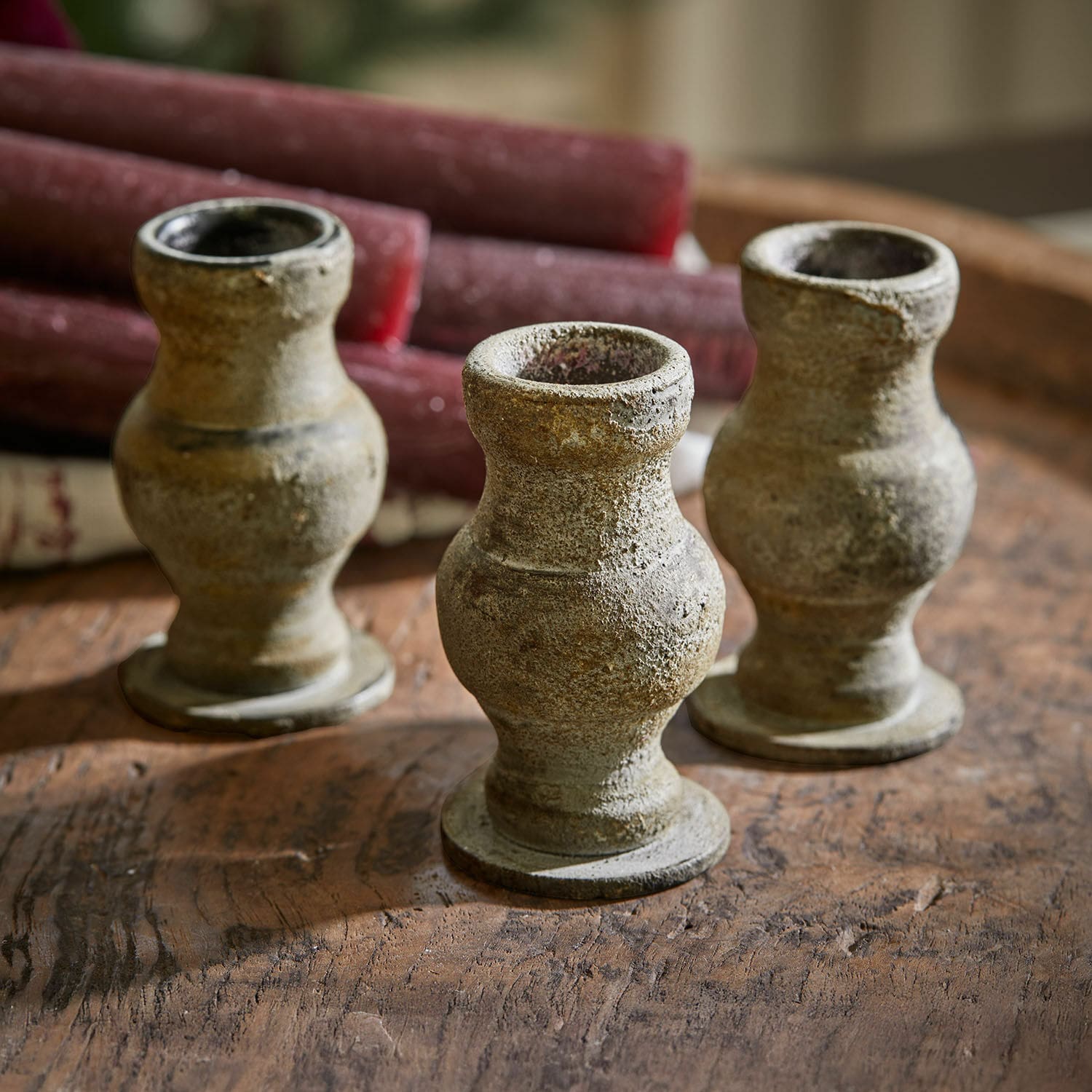 Lot de 3 bougeoirs Seranda