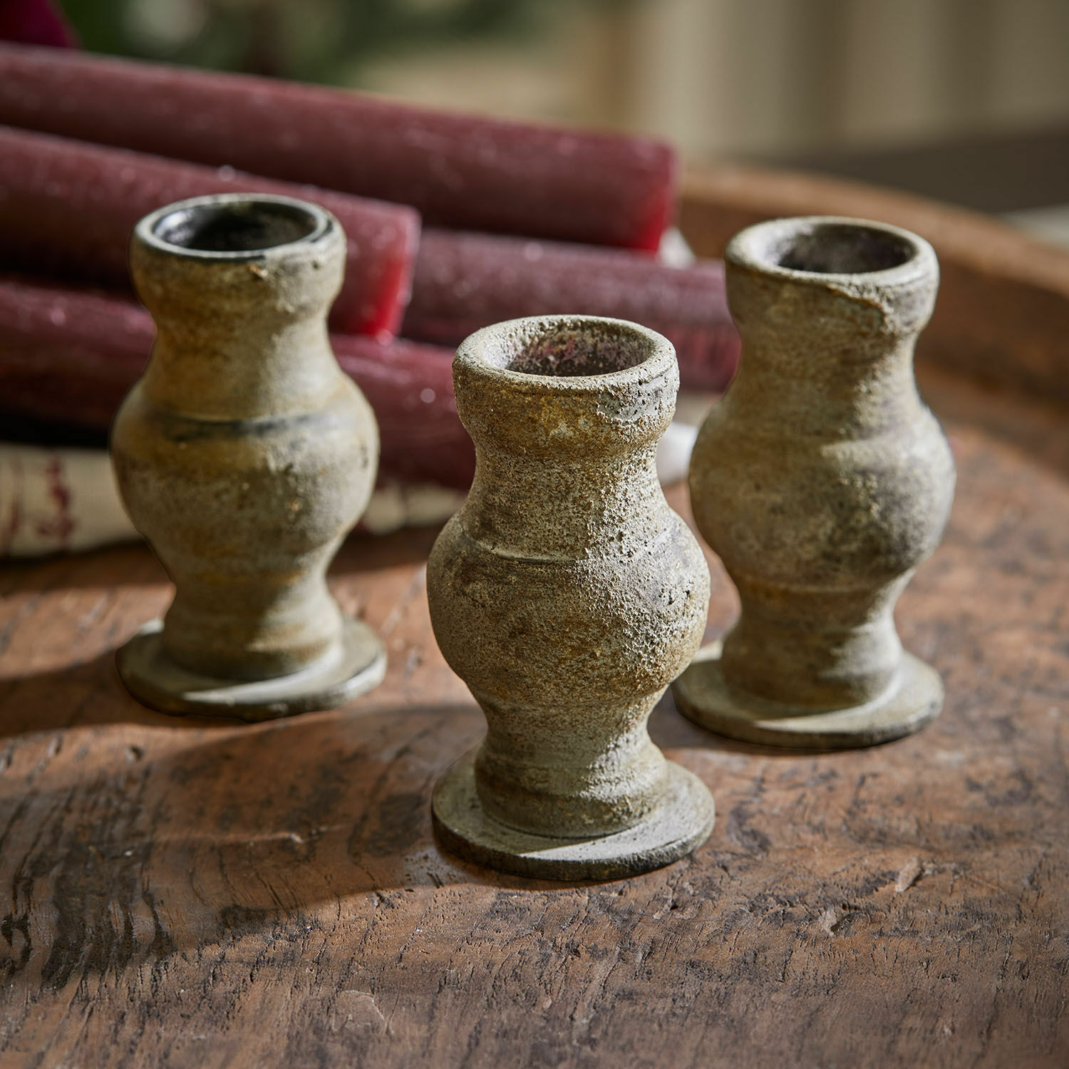 Lot de 3 bougeoirs Seranda