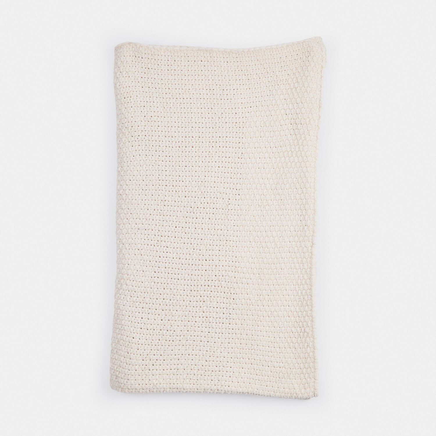 Plaid Linnet Plaid crème tricoté main en fil doux, parfait pour une ambiance chaleureuse et décoration intérieure