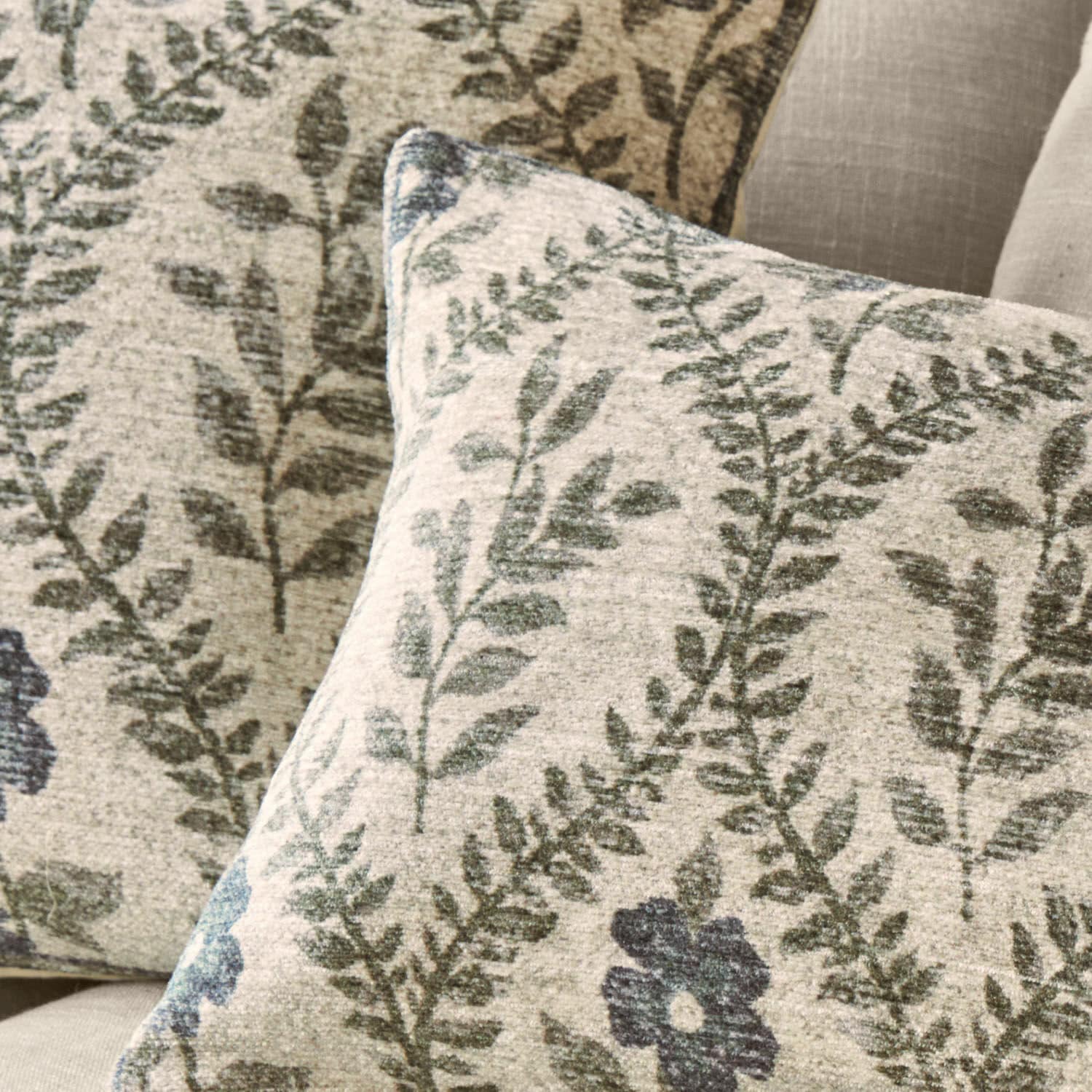 Lot de 2 housses de coussin Vellouris