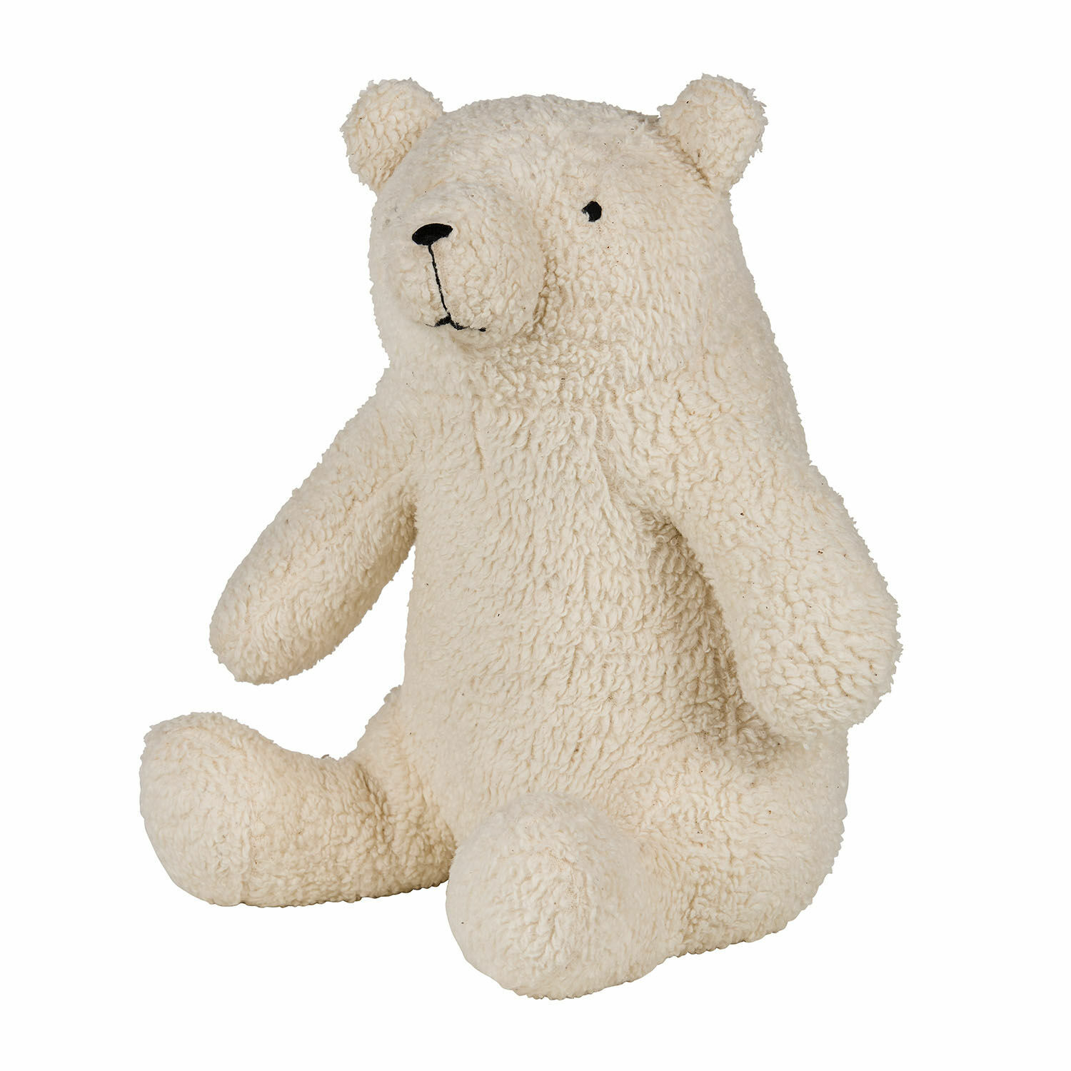 Knuffeldier Hugo Zachte pluchen beer in crèmekleur, ideaal kinderspeelgoed en kamerdecoratie