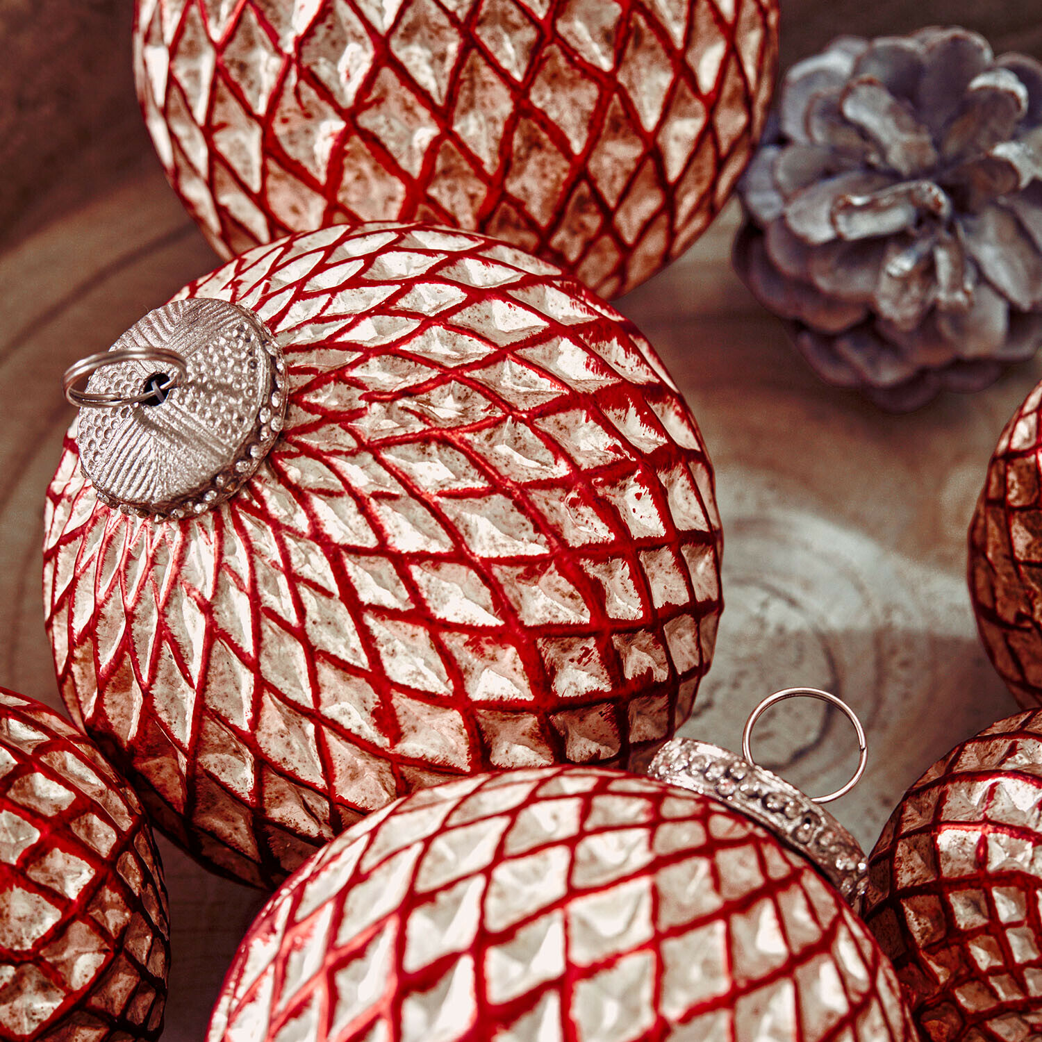 Set de 6 boules de Noël Aleviah