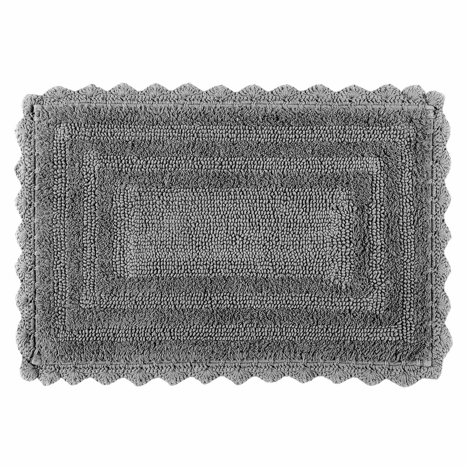Tapis de bain Yalexir gris foncé en matériau doux, parfait pour décorer la salle de bain