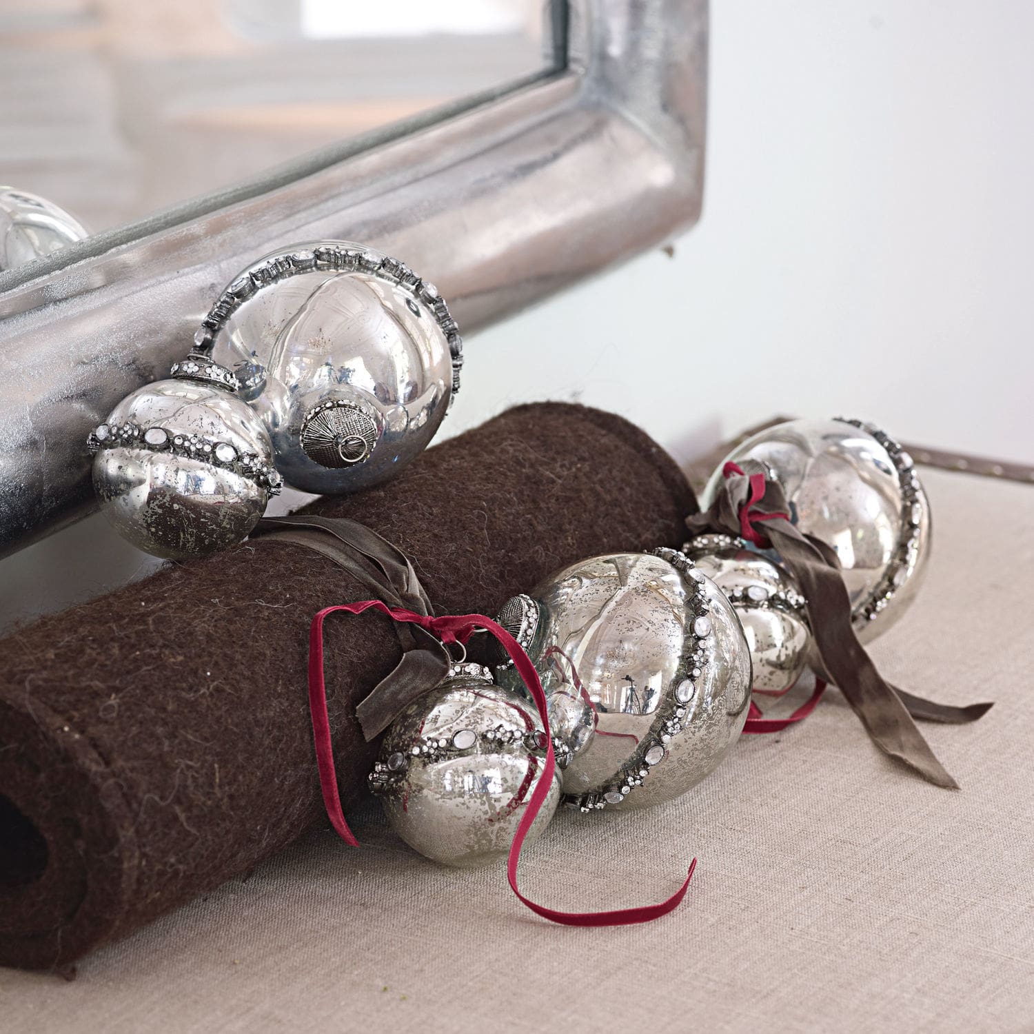Lot de 6 décorations de Noël Cloé