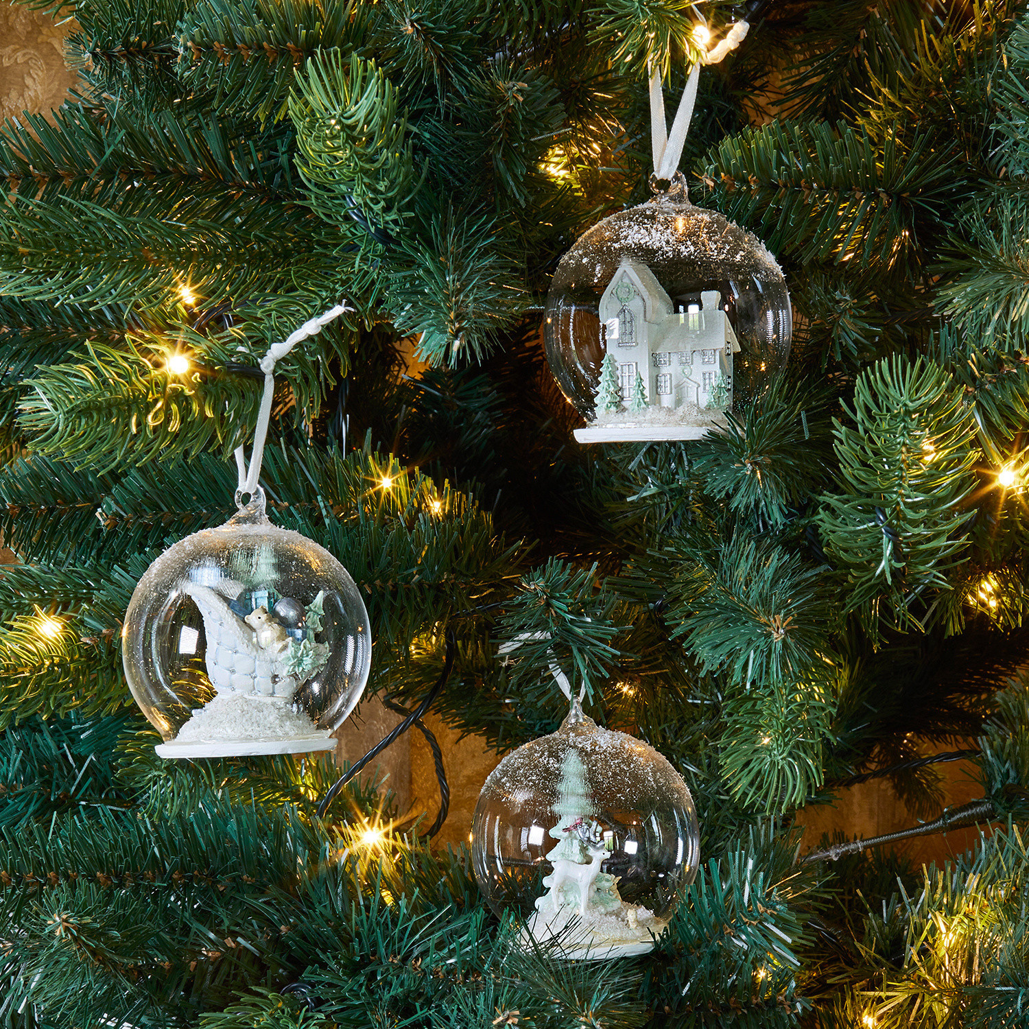 Kerstversiering set van 3 Winterland