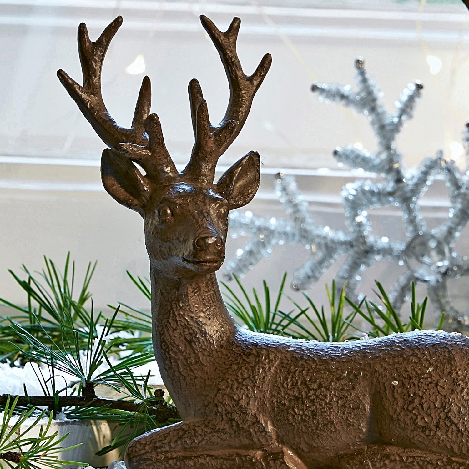 Ensemble de 2 cerfs décoratifs Janville