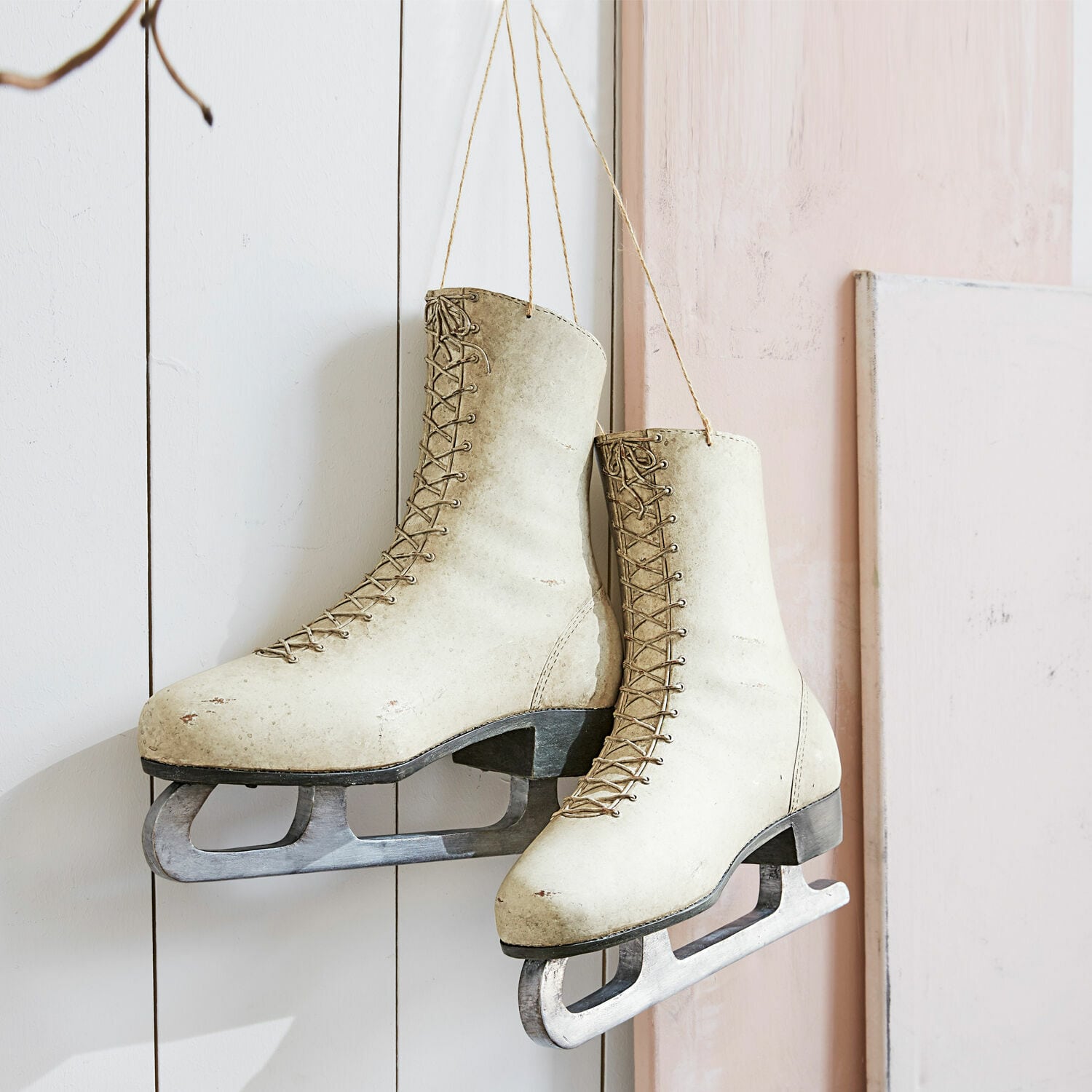 Decoratieve schaats set van 2 Thibaud