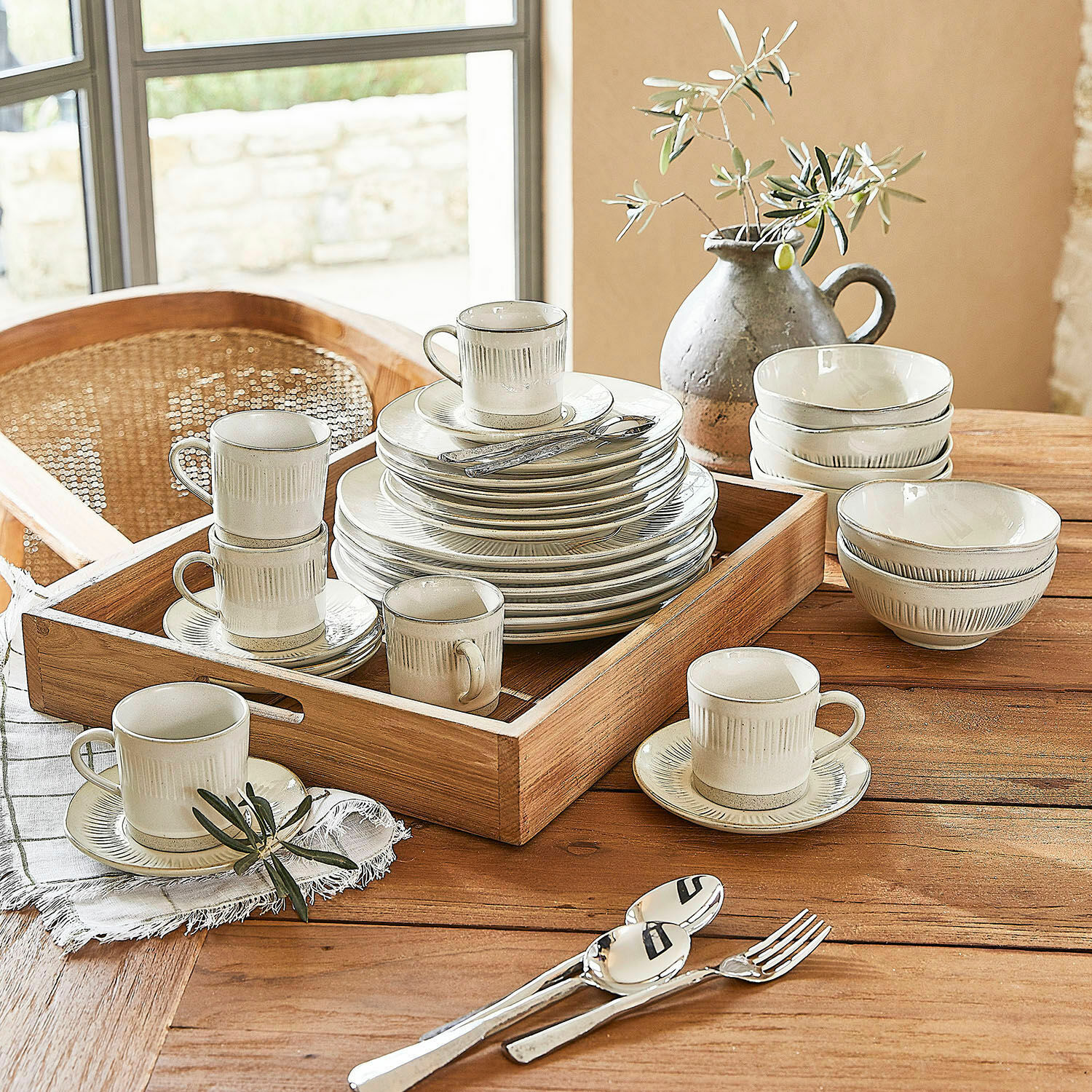 Servies set van 30 Périers