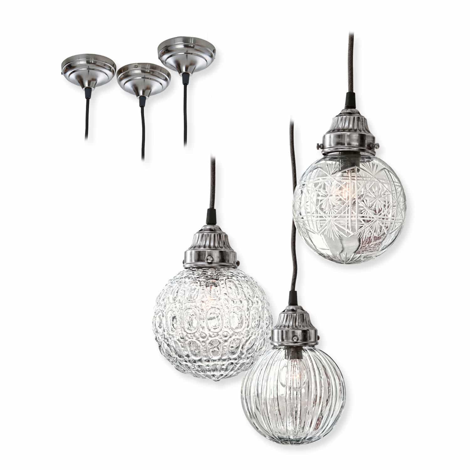Lot de 3 suspensions Lidia