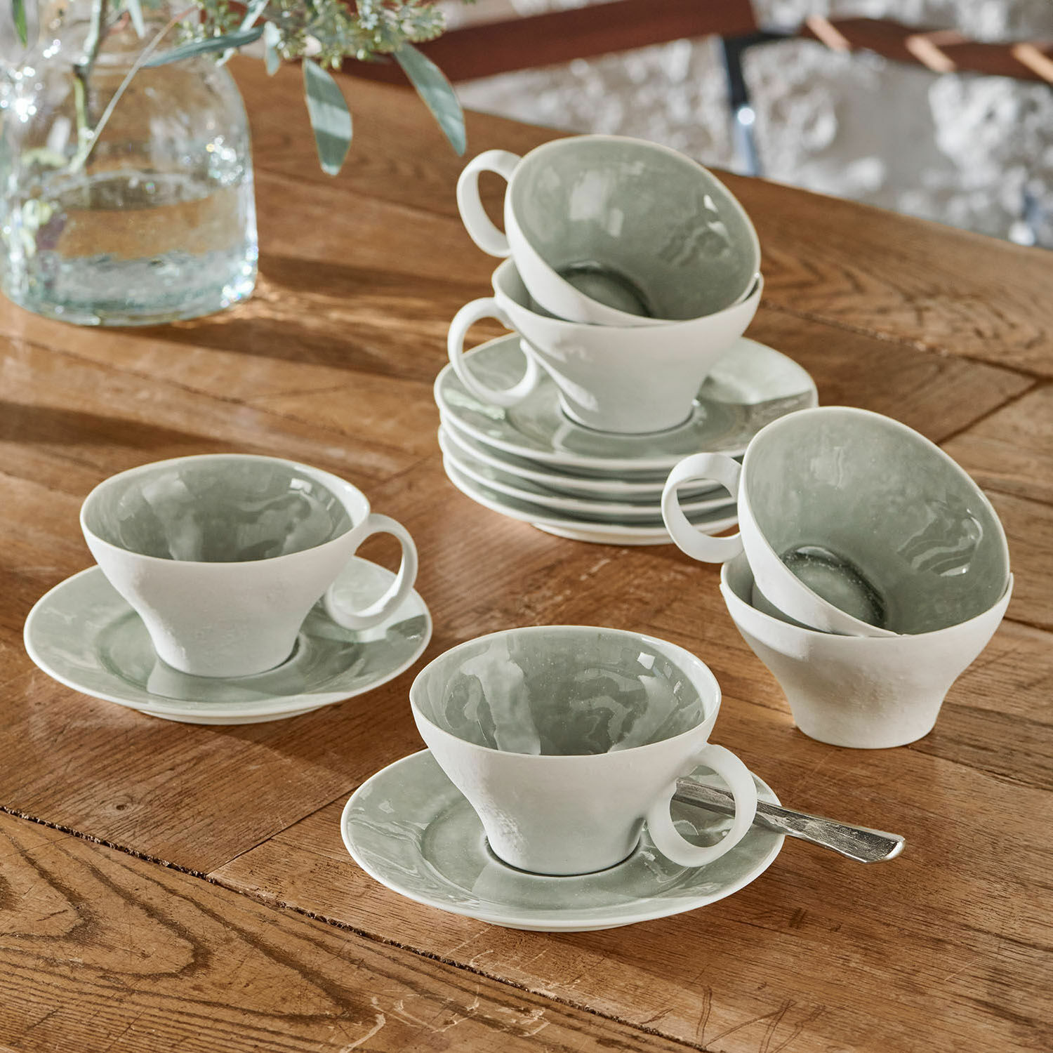 Kopje met schoteltje set van 6 Braganza