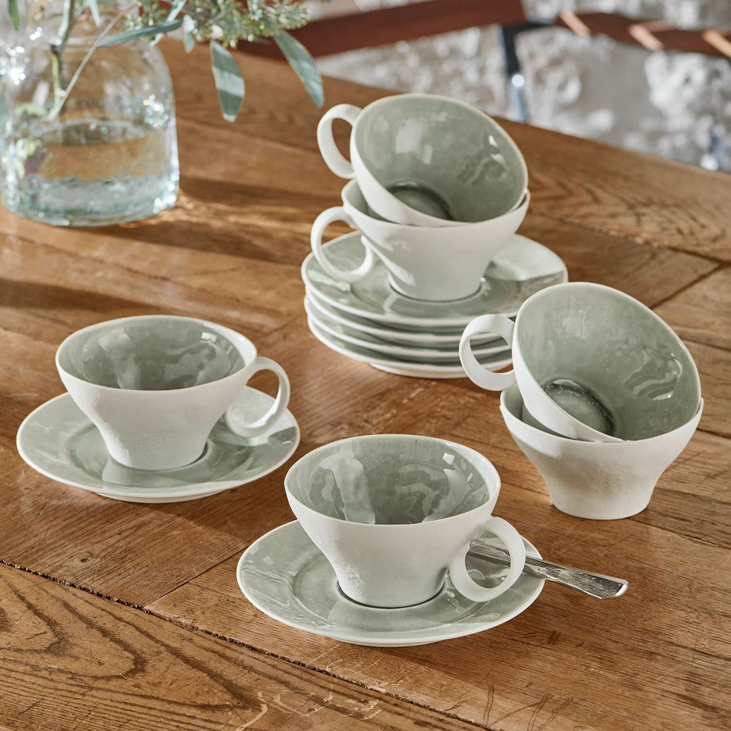 Kopje met schoteltje set van 6 Braganza