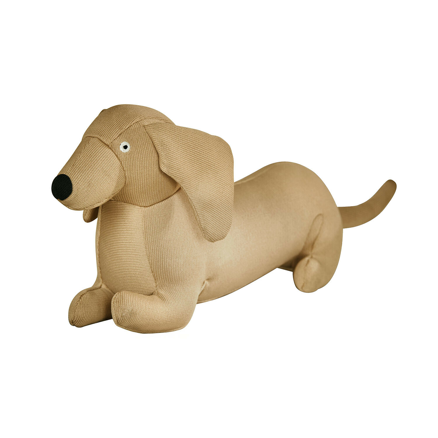Jouet pour animaux Brisette Chien teckel en peluche beige en tissu doux, décoration et jouet pour enfants